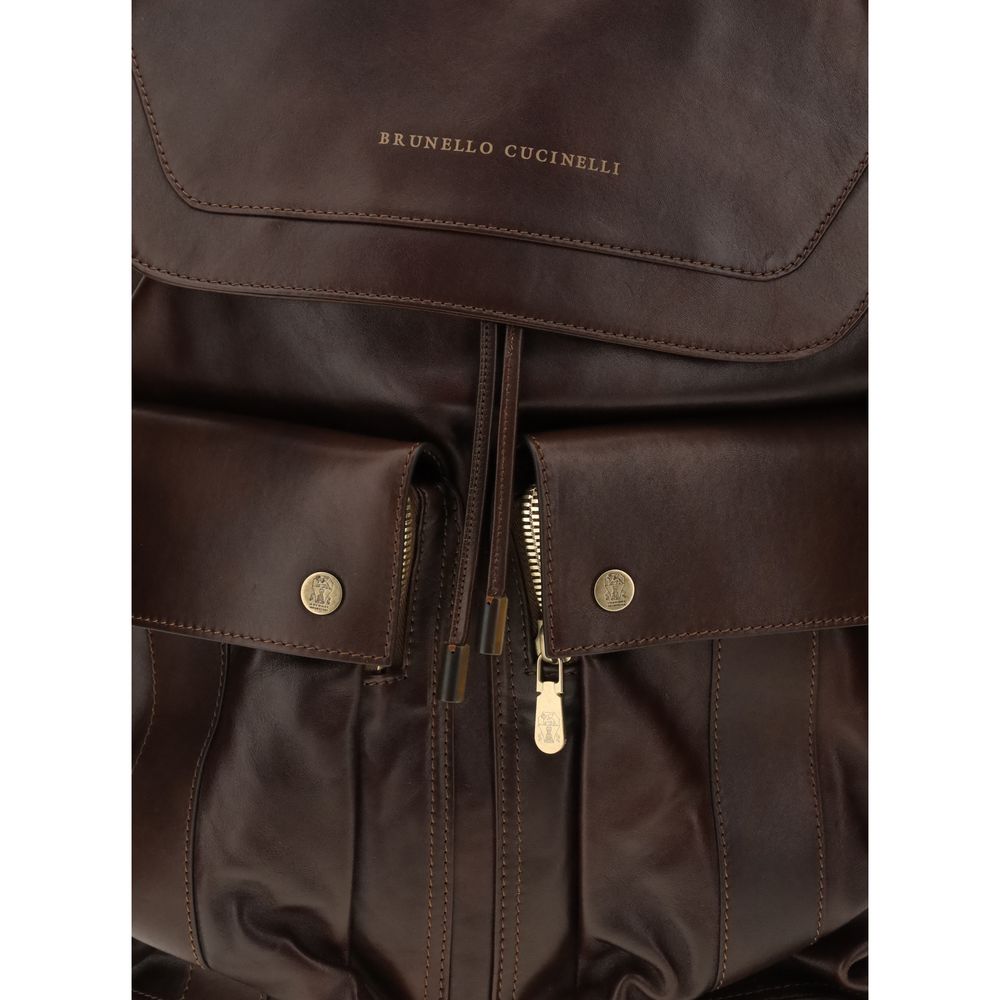 Brown Calf Leather Bos Taurus Backpack