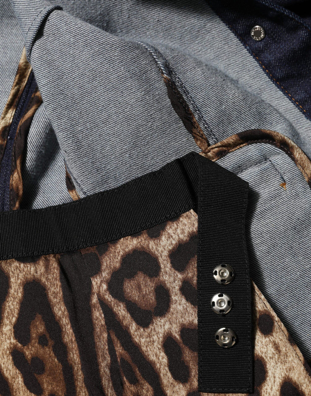 Dark Blue Cotton Collared Denim Coat Jacket