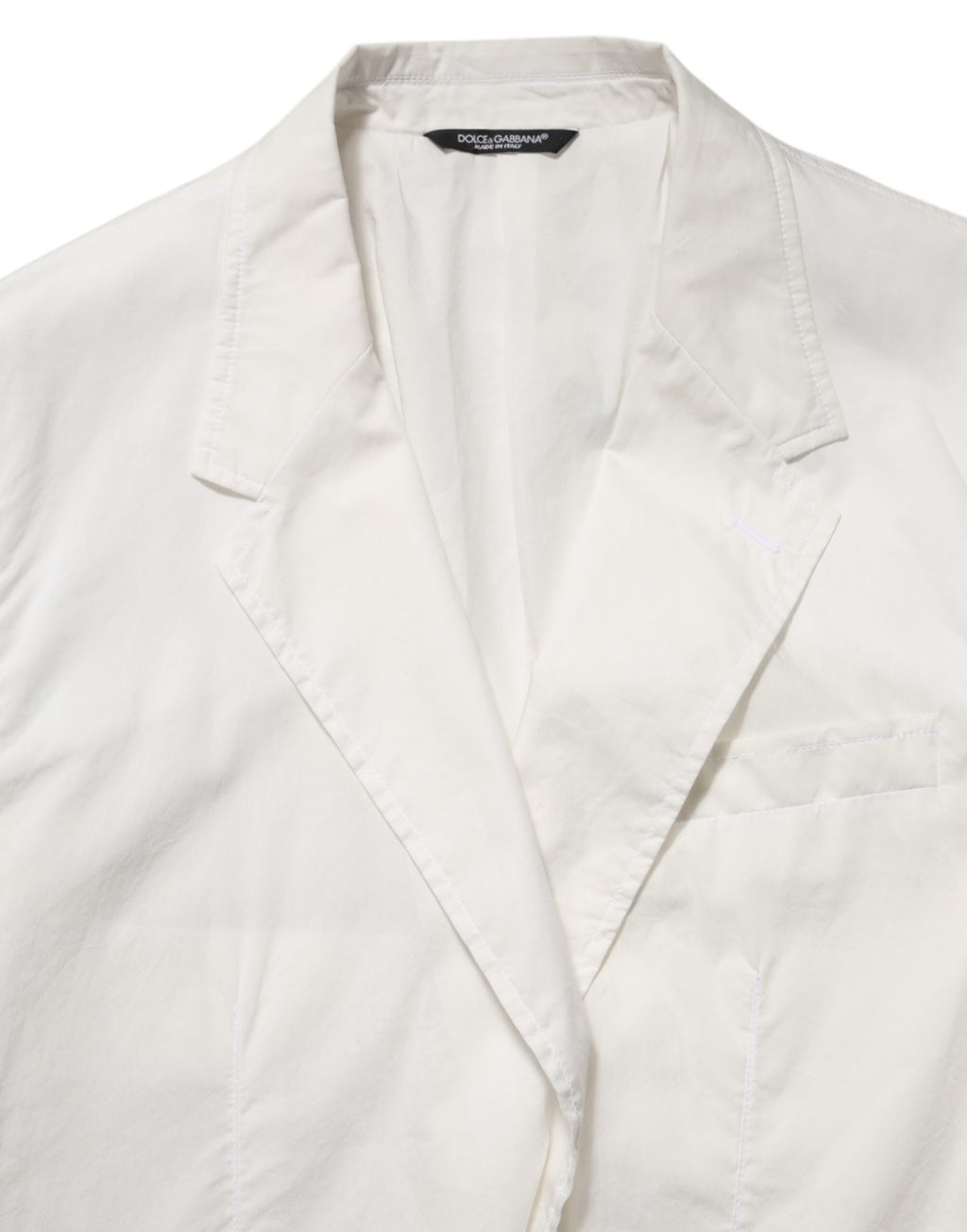 White Cotton 1 Button Men Suit Blazer