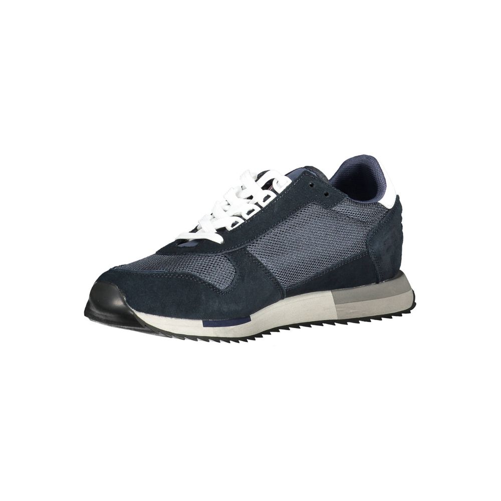 Blue Polyester Sneaker
