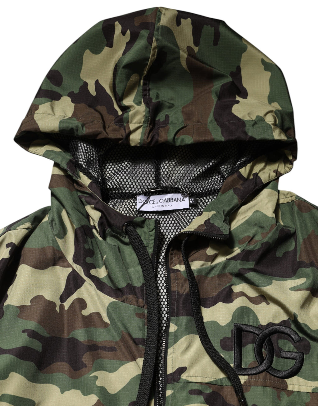 Green Camouflage Hooded Sweatshirt Jacket