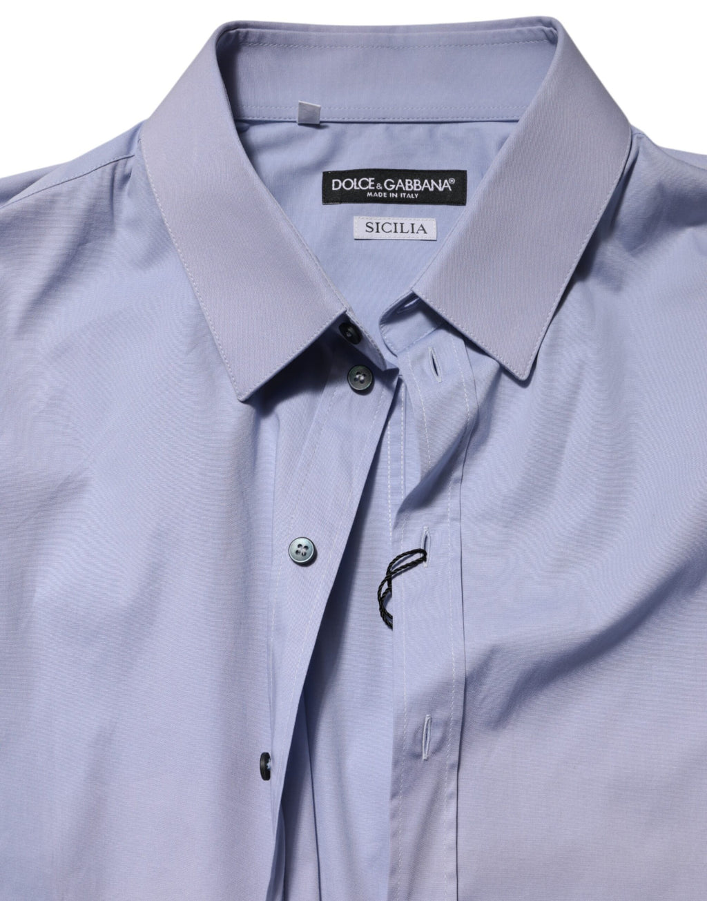 Blue SICILIA Cotton Men Dress Formal Shirt