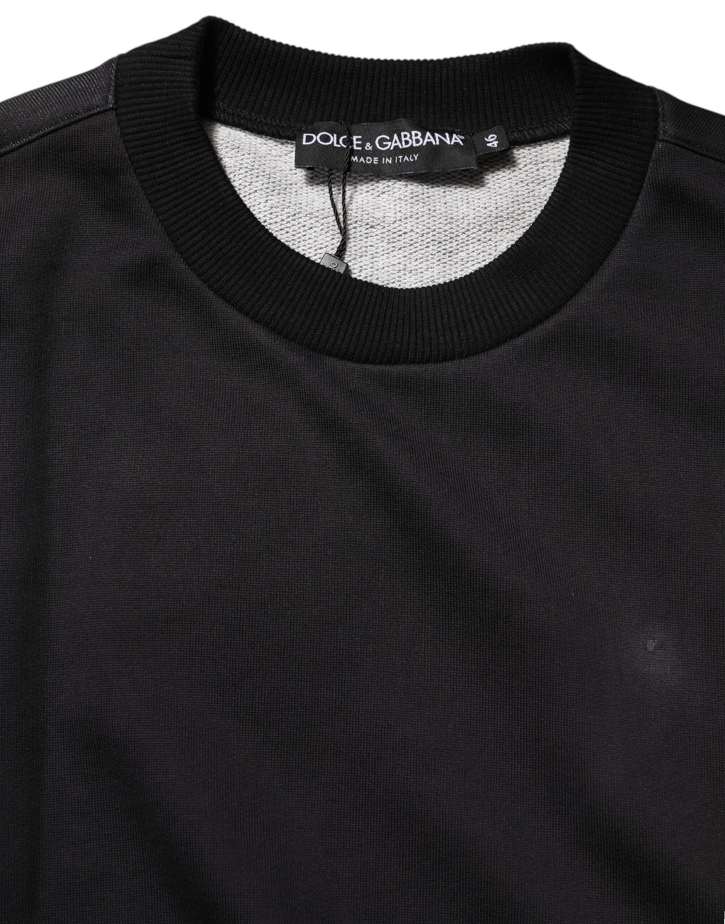 Black Logo Crew Neck Men Sweatshirt Sweater