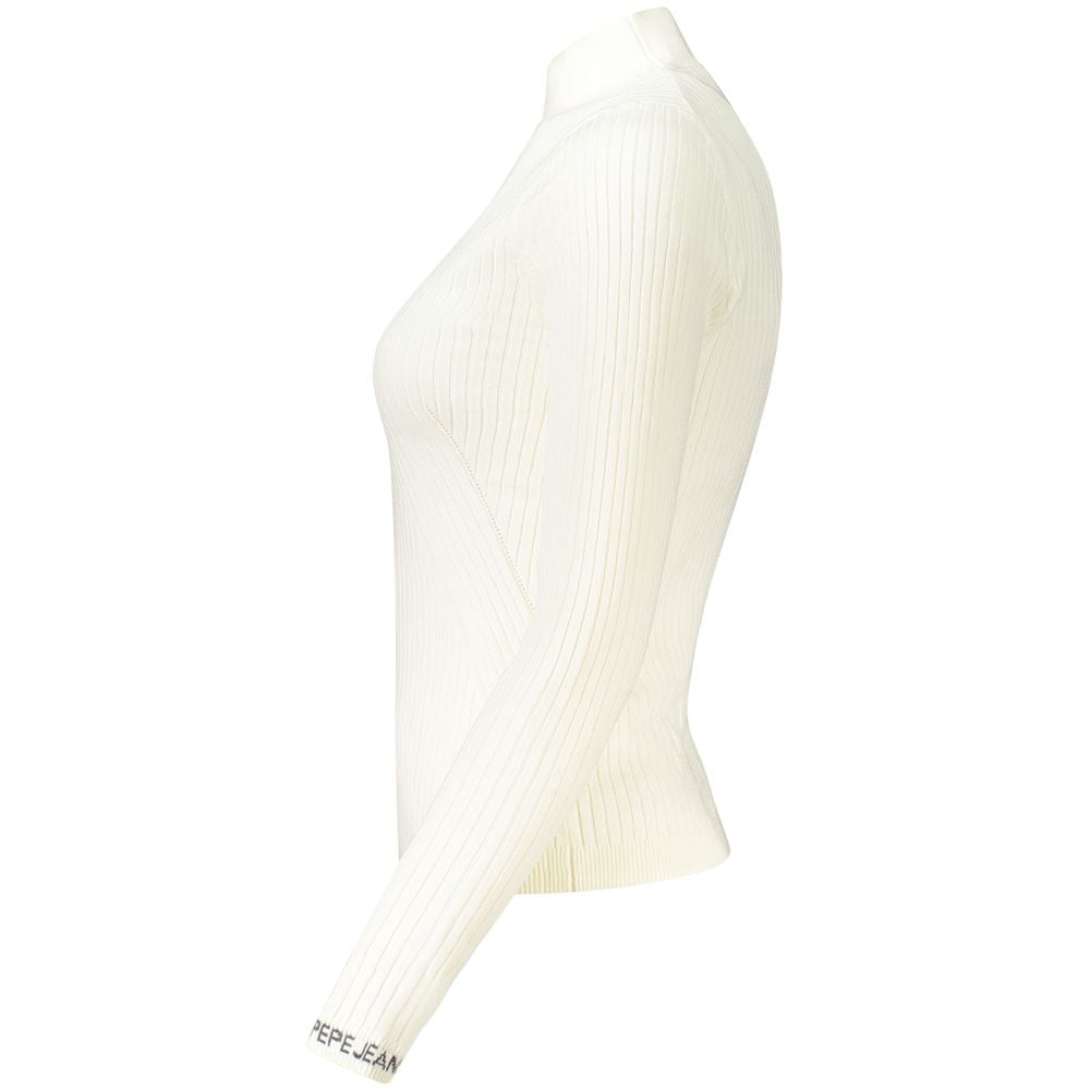 White Cotton Women Sweater