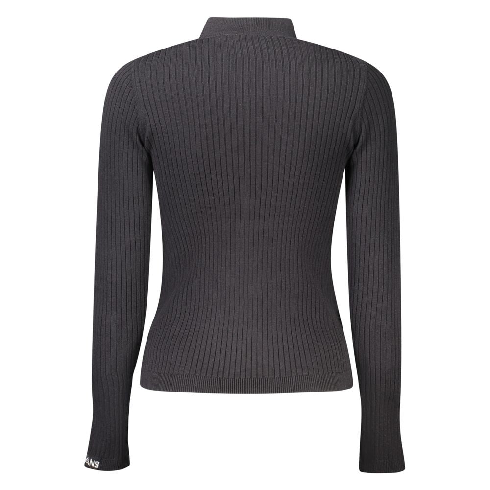 Black Cotton Women Sweater