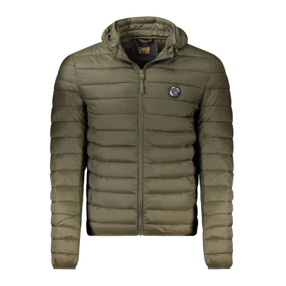 Green  Polyester Light Jacket