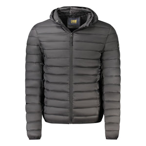 Black Polyester Men's Jacket