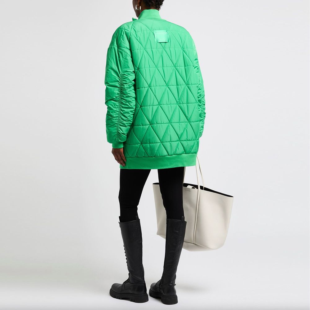 Green Polyester Jackets & Coat