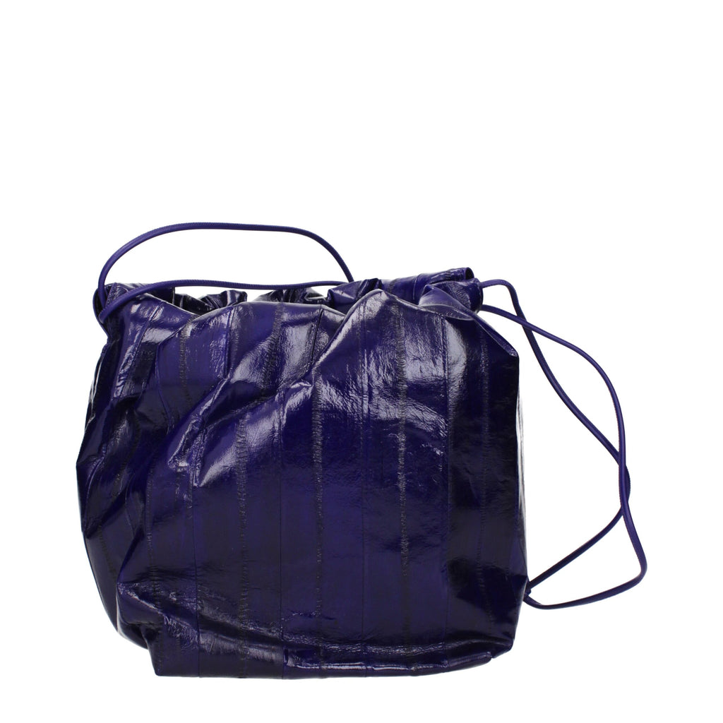 Purple Leather Shoulder Bag