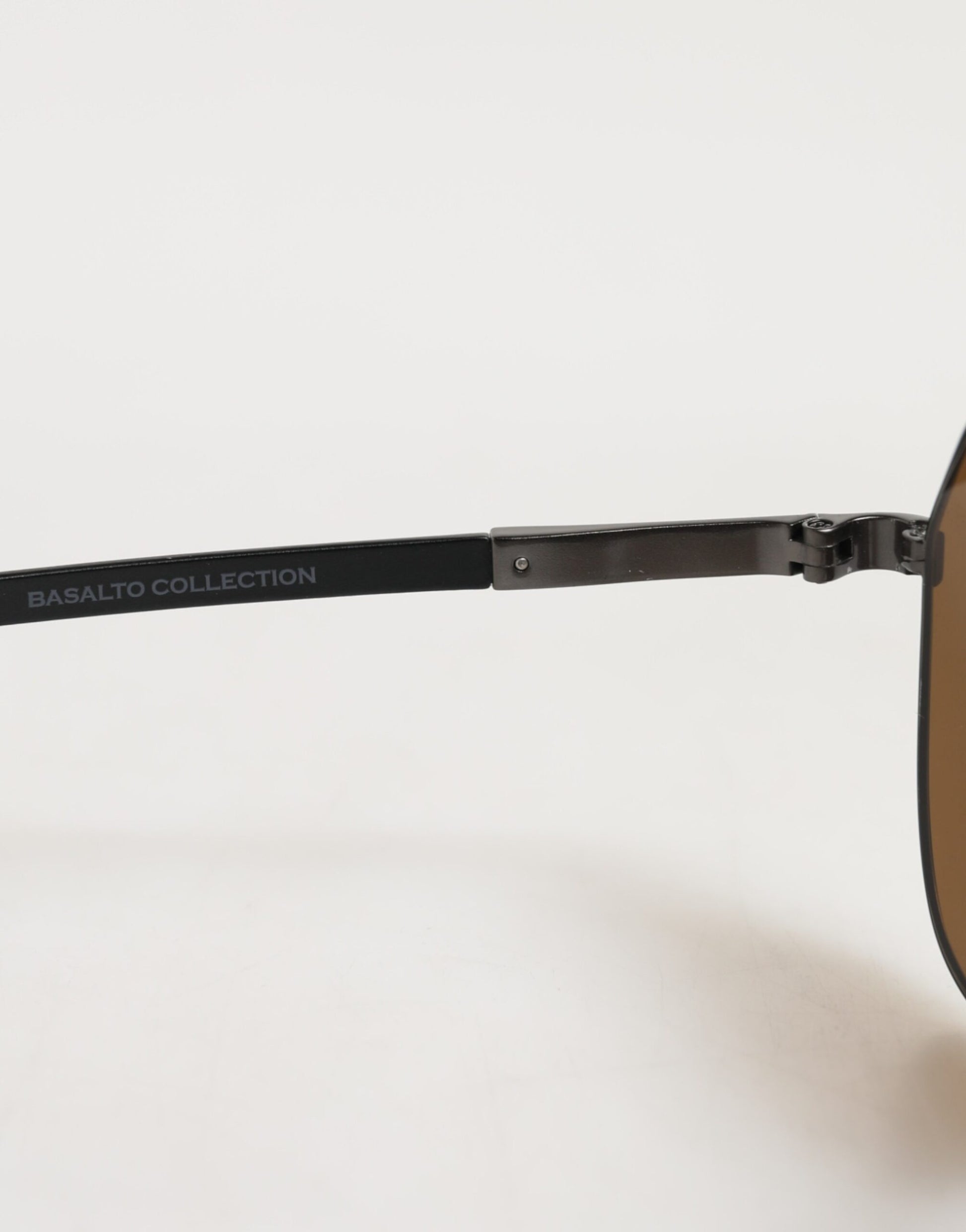 Black Steel Frame Basalto Collection Shades Sunglasses