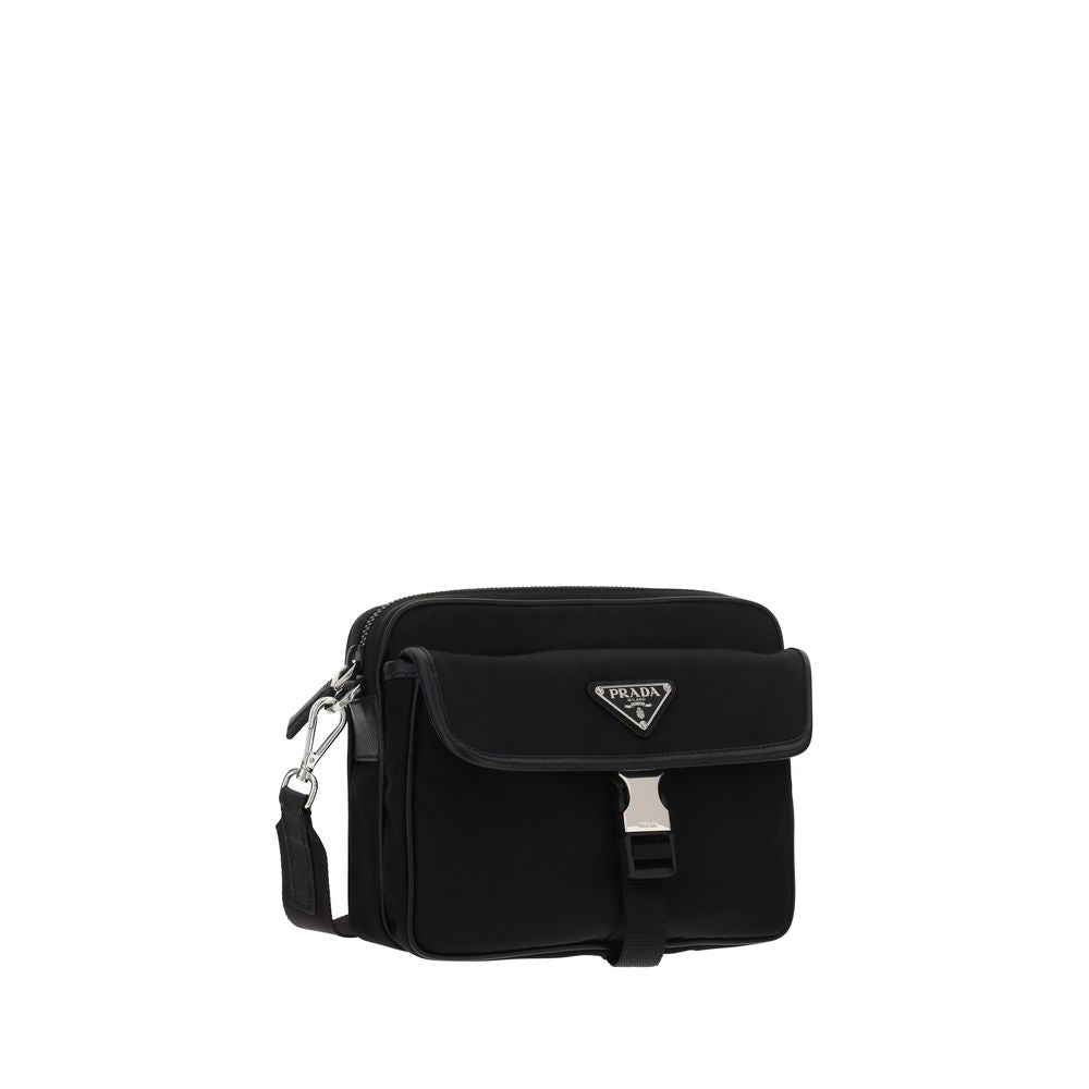 Black Polyamide Shoulder Bag