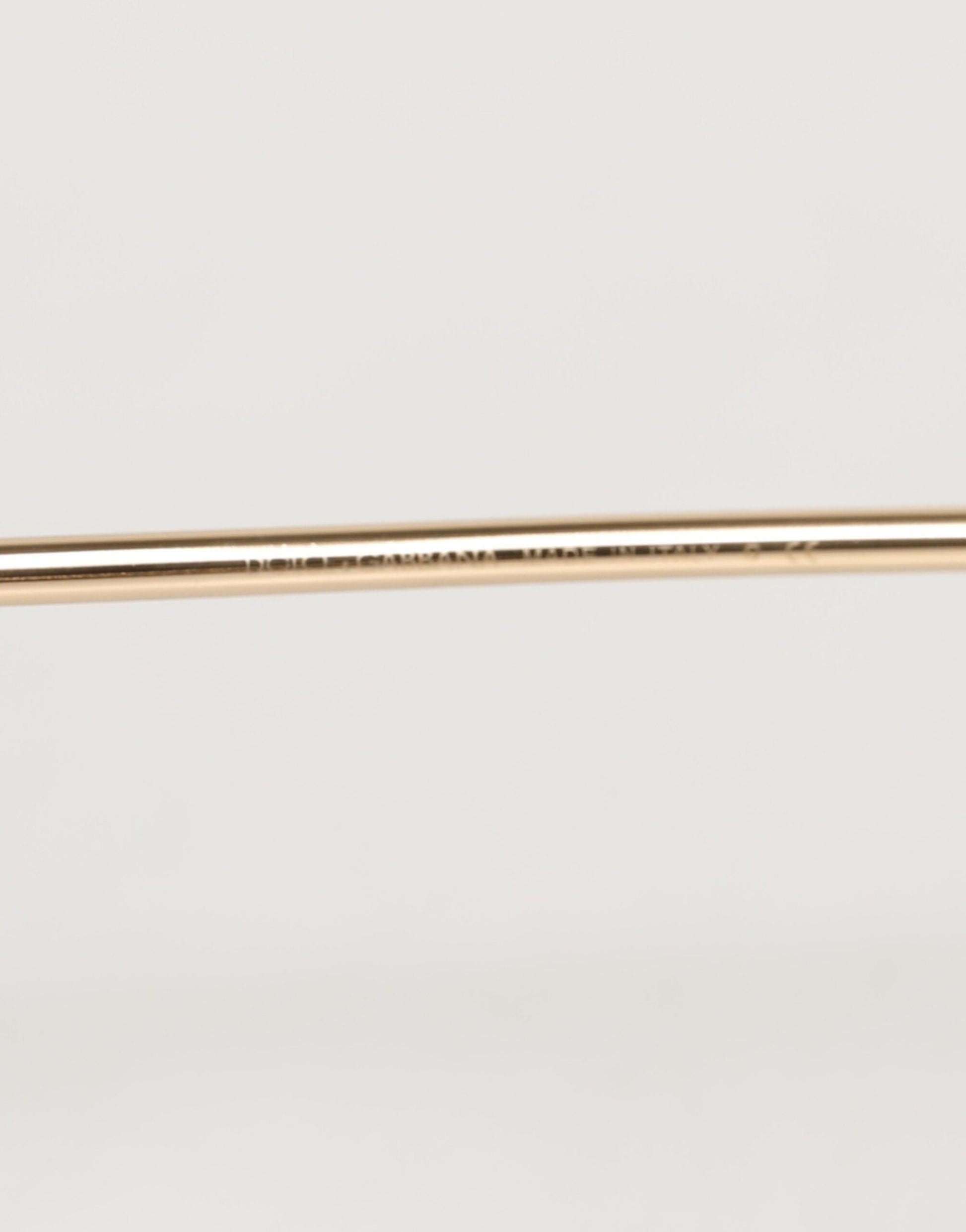 Pink Gold Metal Round Shades Eyewear Sunglasses