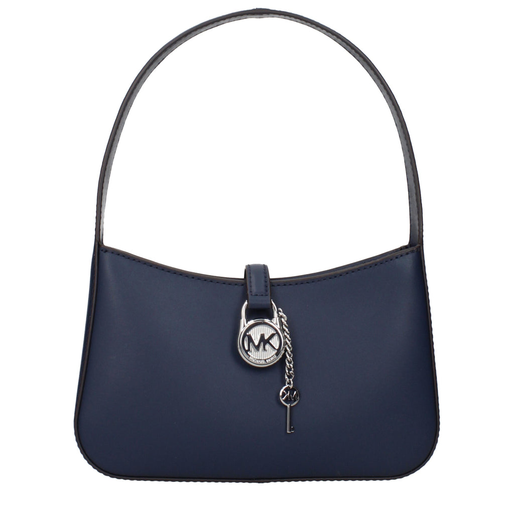 Blue Leather Handbag