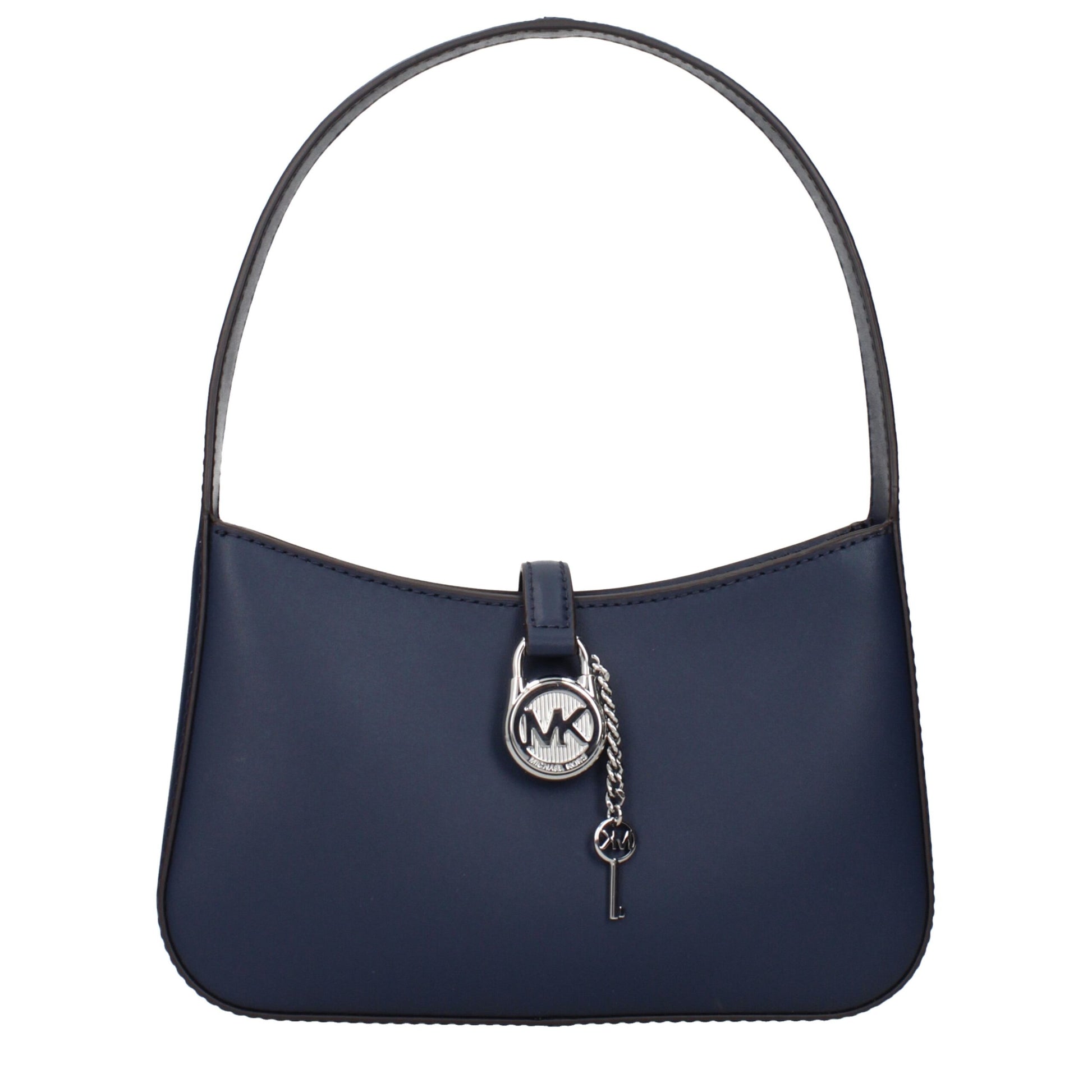Blue Leather Handbag