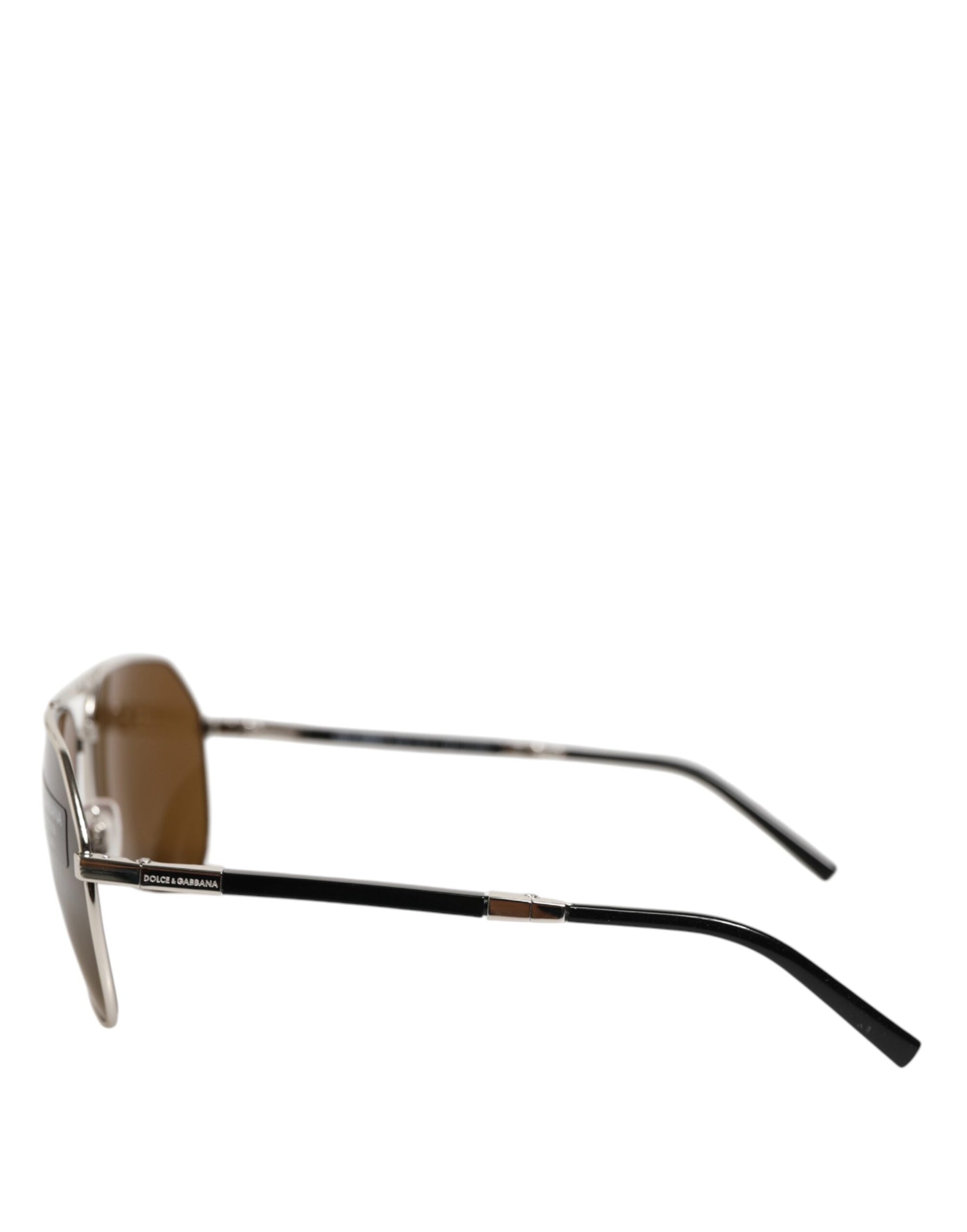 DG2106K Silver Frame Aviator Shades Eyewear Sunglasses