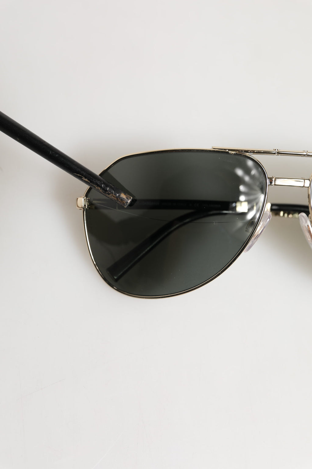 DG2106K Black Gold Plated Polarized MetalFrame Sunglasses