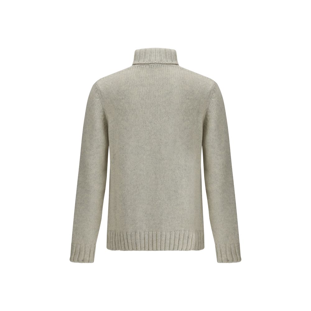 Gray Alpaca Vicugna Pacos Turtleneck
