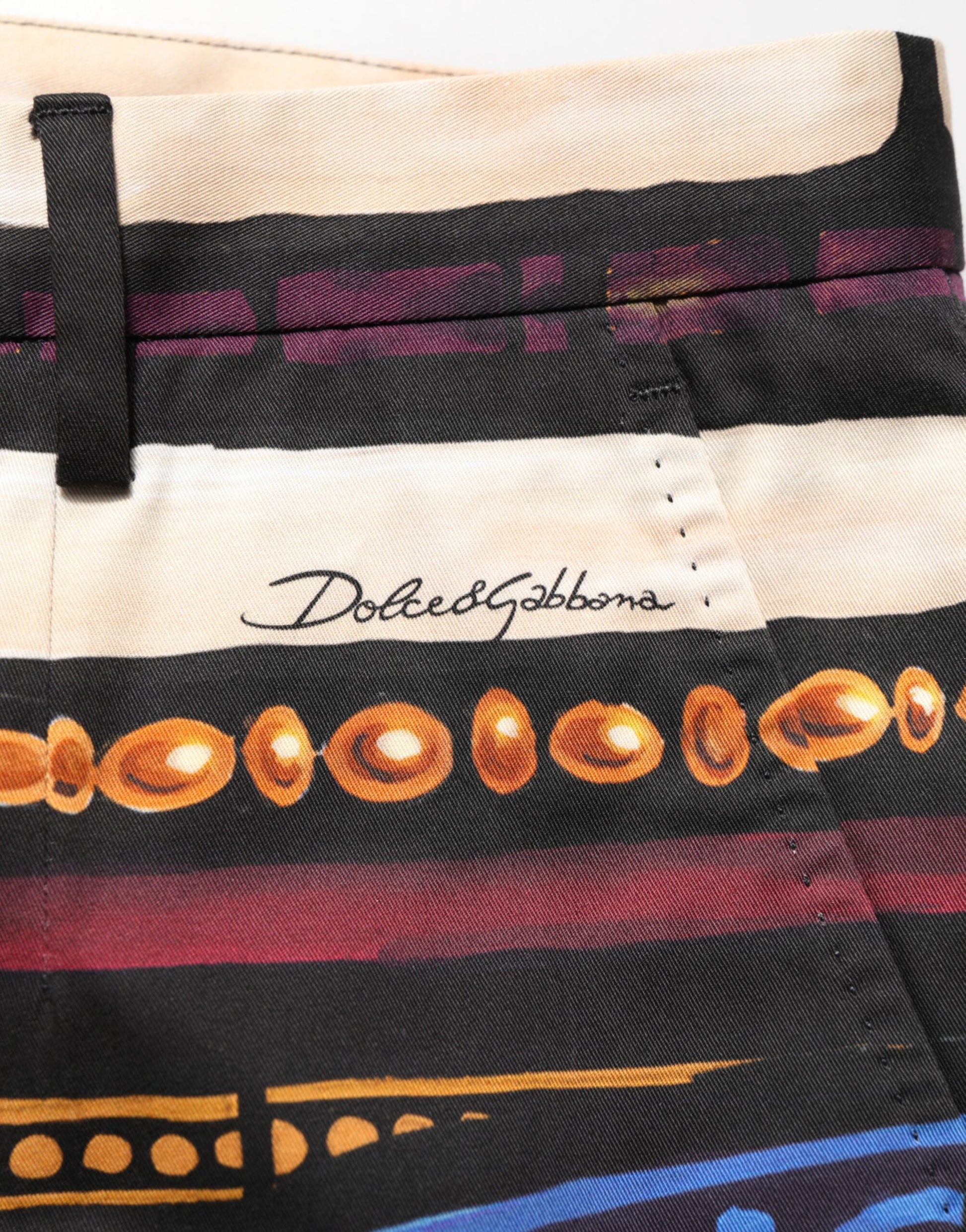 Multicolor Julias Ceasar Print Tapered Pants