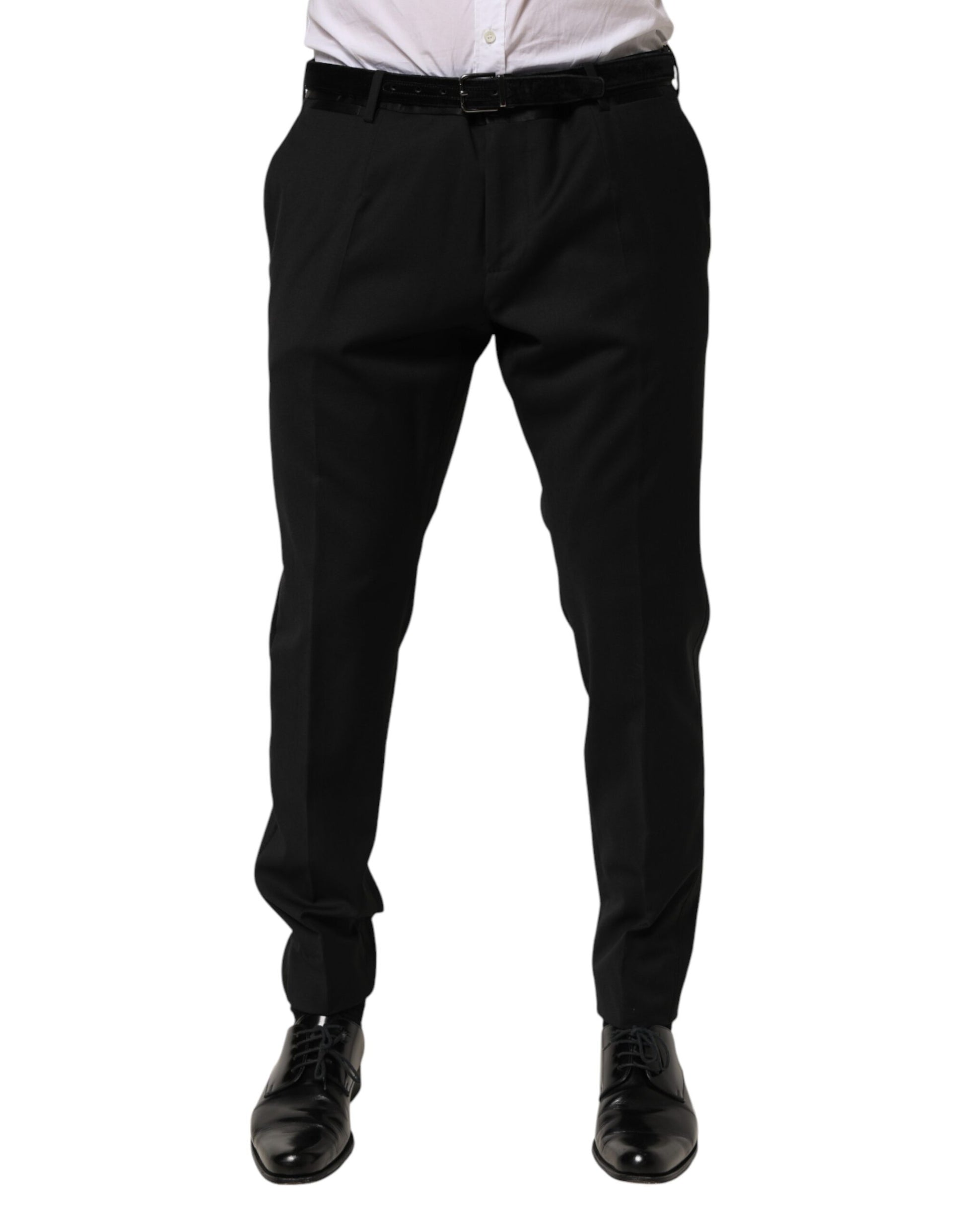 Black Wool Formal Dress Men Trouser Pants