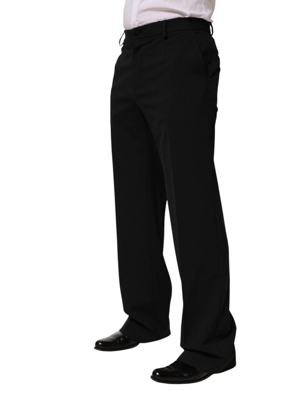 Black Wool Formal Dress Men Trouser Pants
