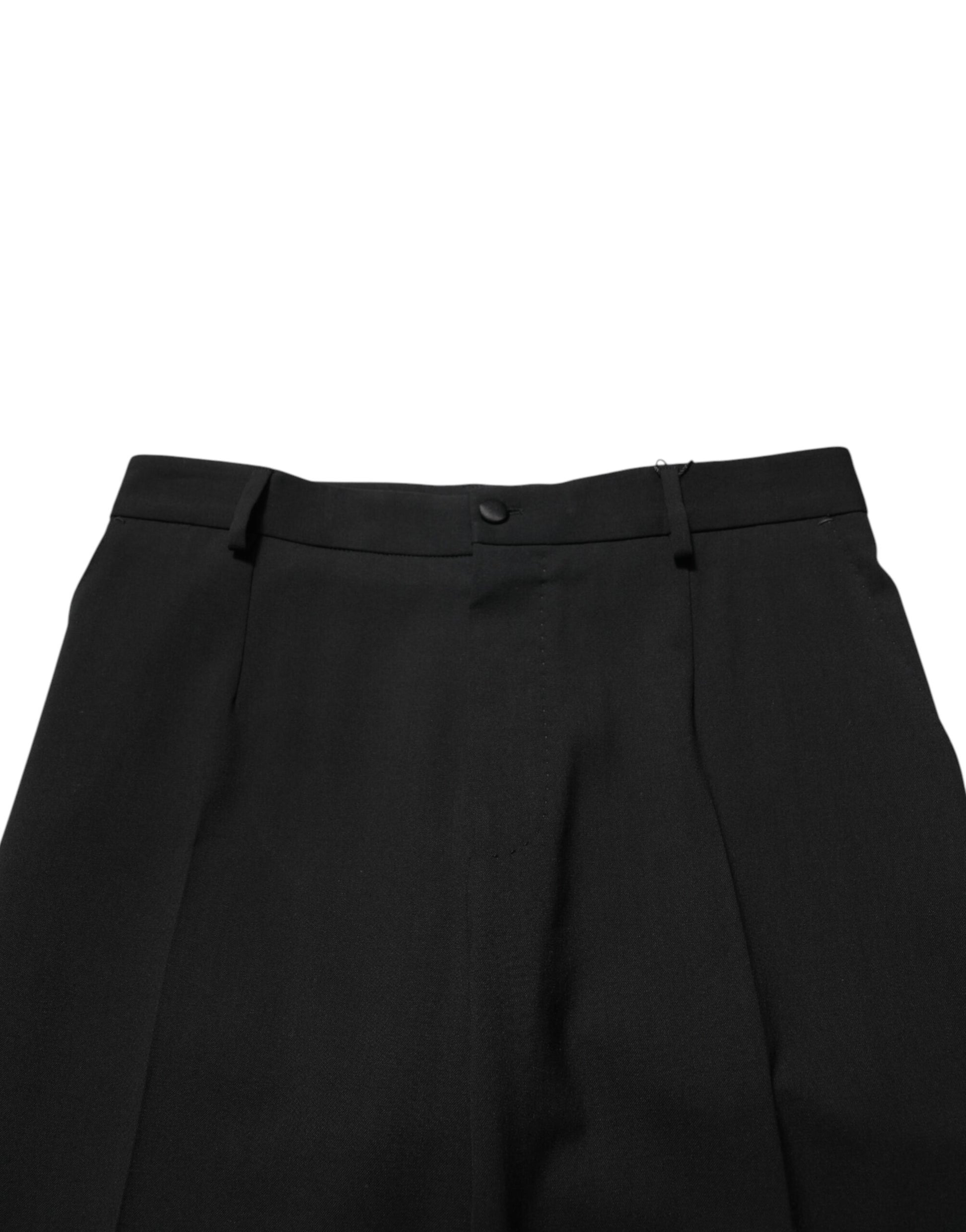 Black Wool Formal Dress Men Trouser Pants