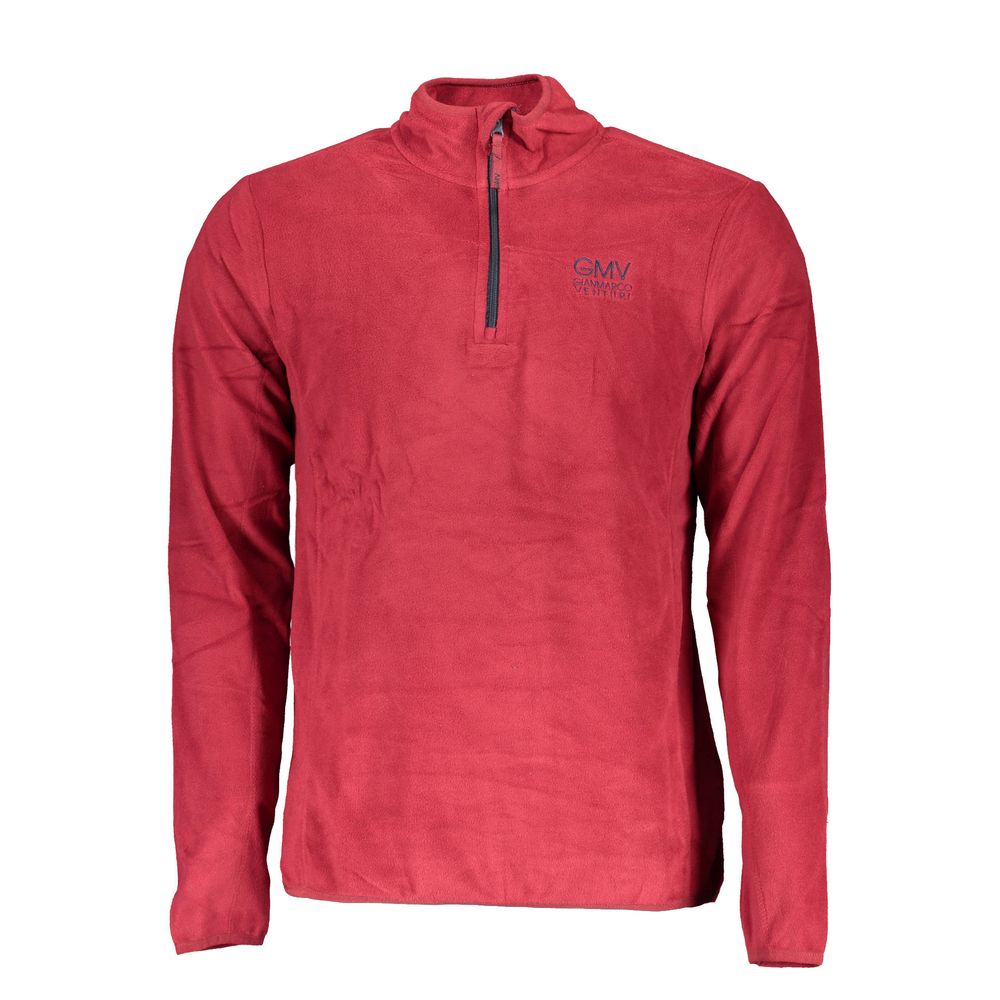 Red Polyester Sweatshirt