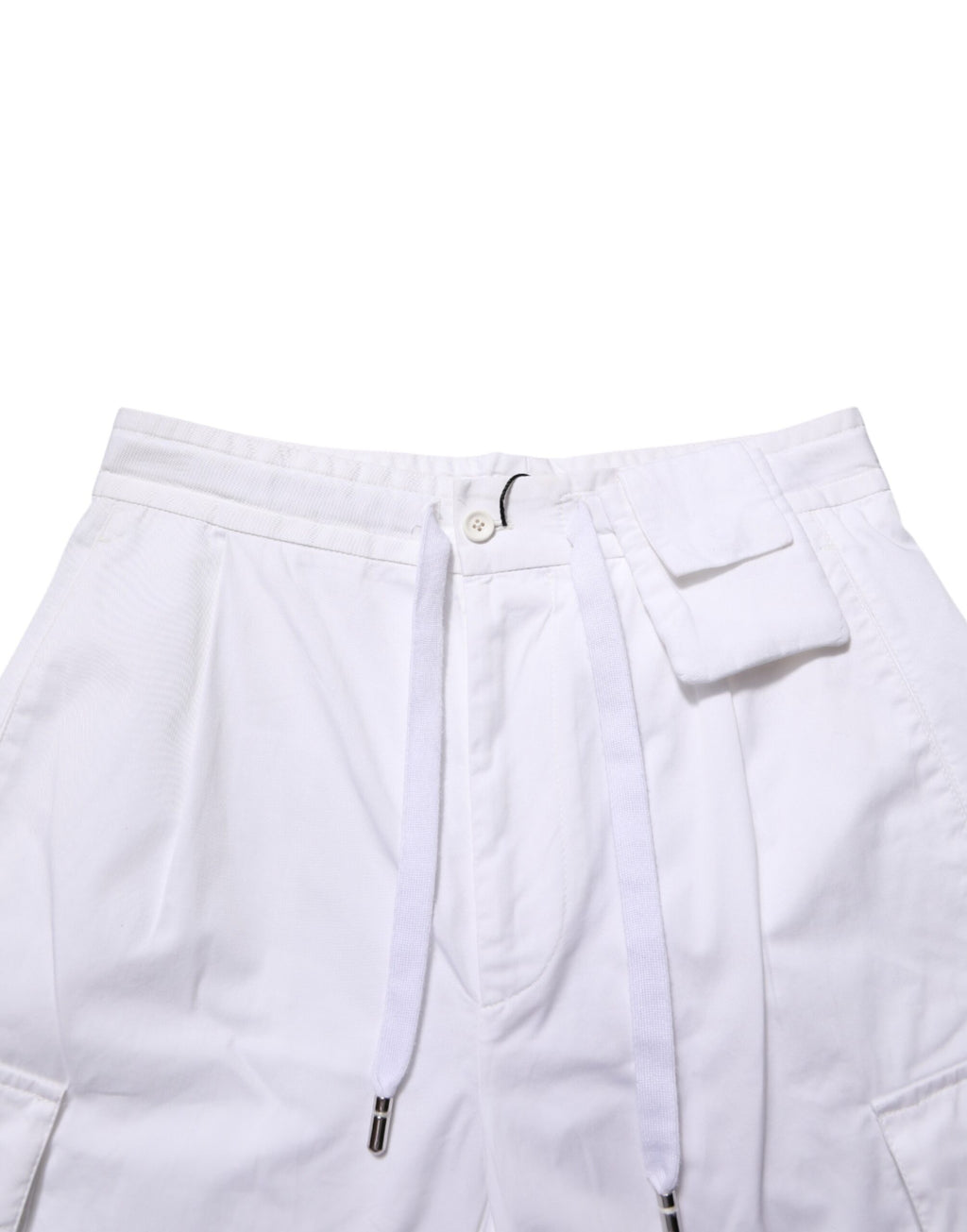 White Linen Straight Cargo Men Trouser Pants