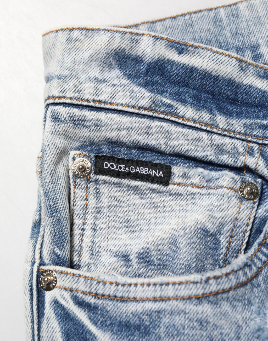 Blue Tattered Cotton Slim Fit Men Denim Jeans