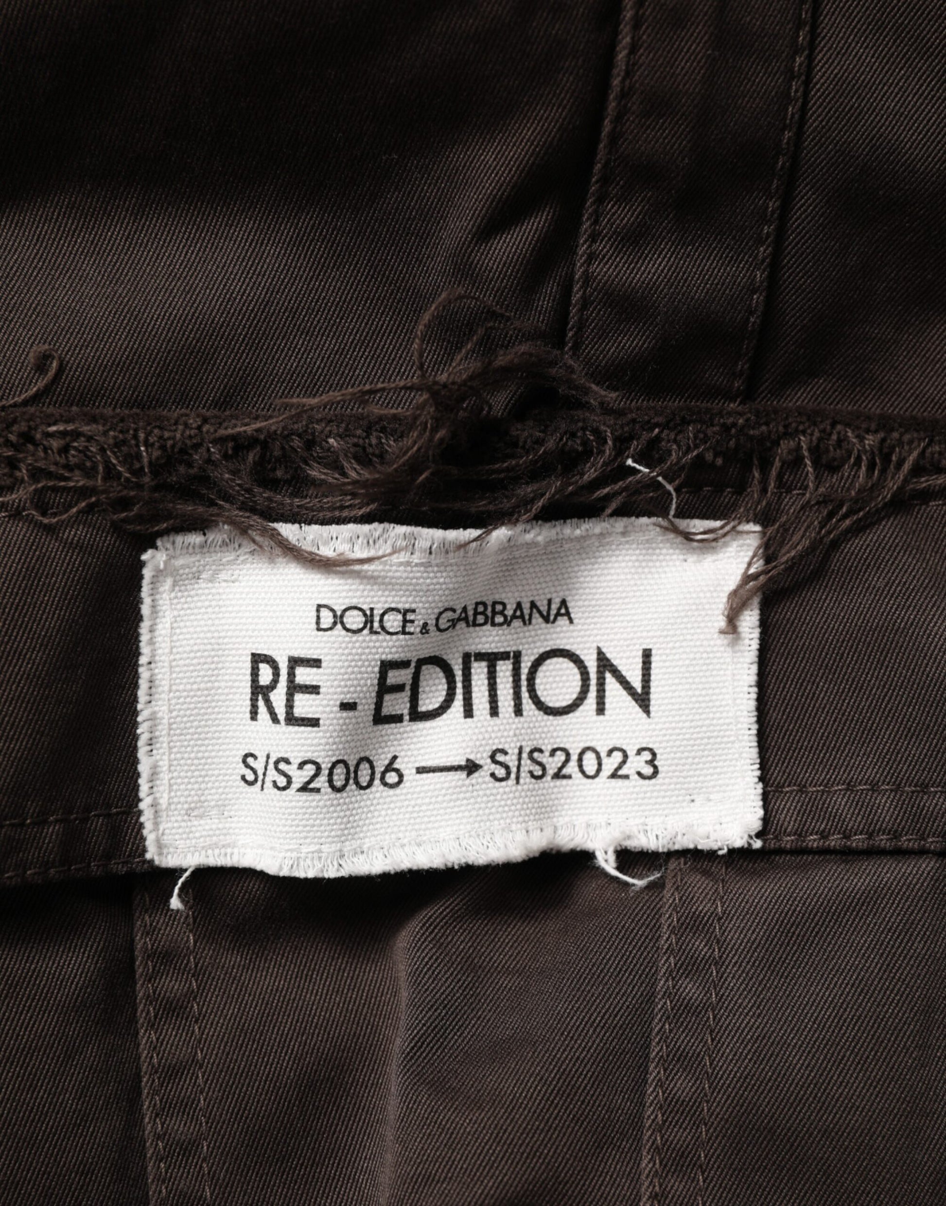 Brown Re- Edition Cotton Men Cargo Pants