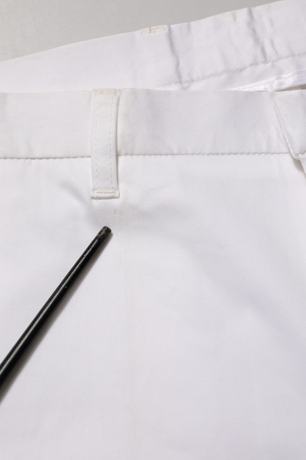 White Cotton Stretch Dress Formal Men Trouser Pants