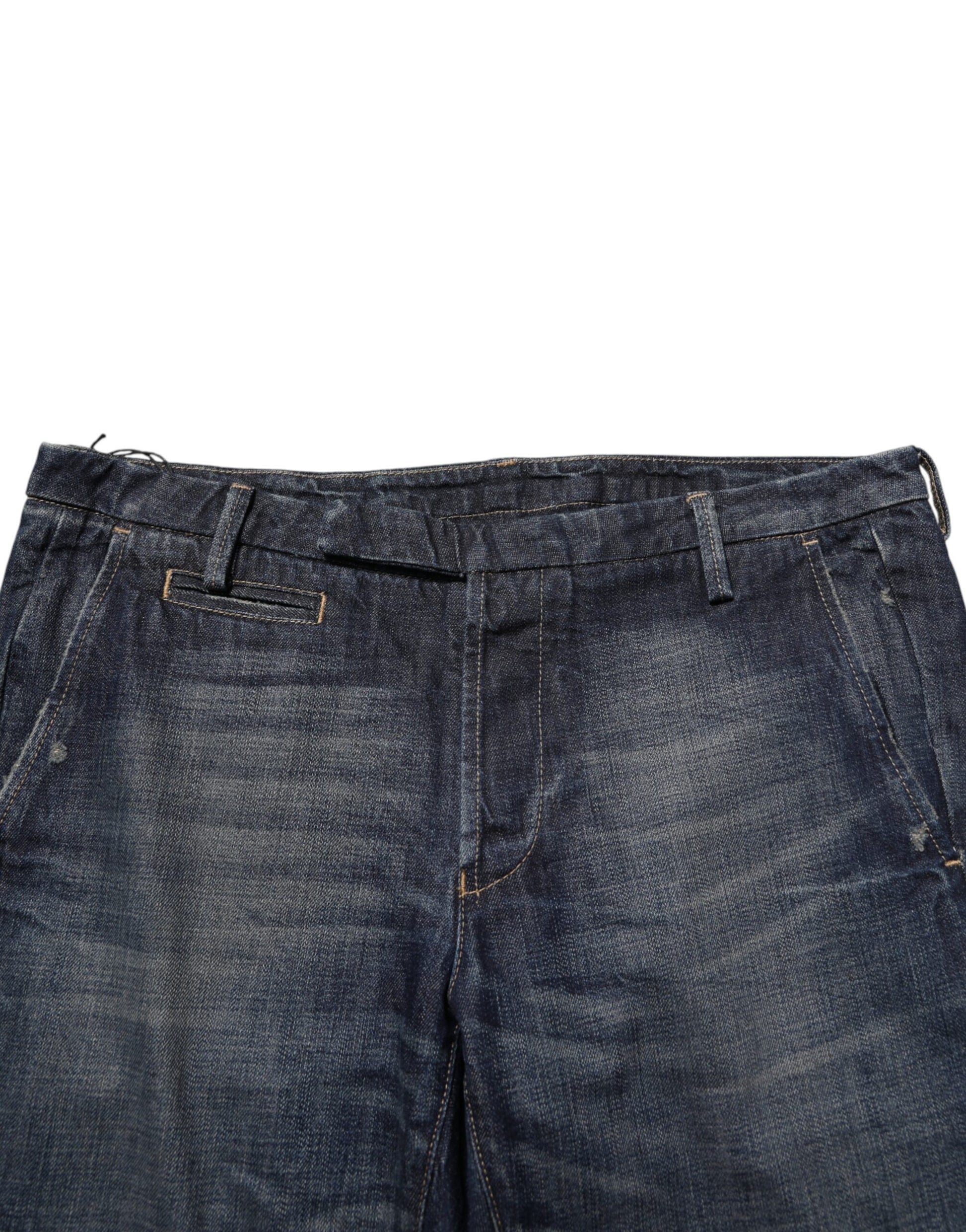 Dark Blue Washed Skinny Men Denim Trouser Jeans