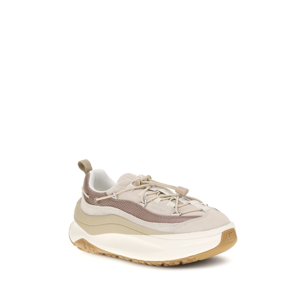 Cream Calf Leather Bos Taurus Athletic Sneakers