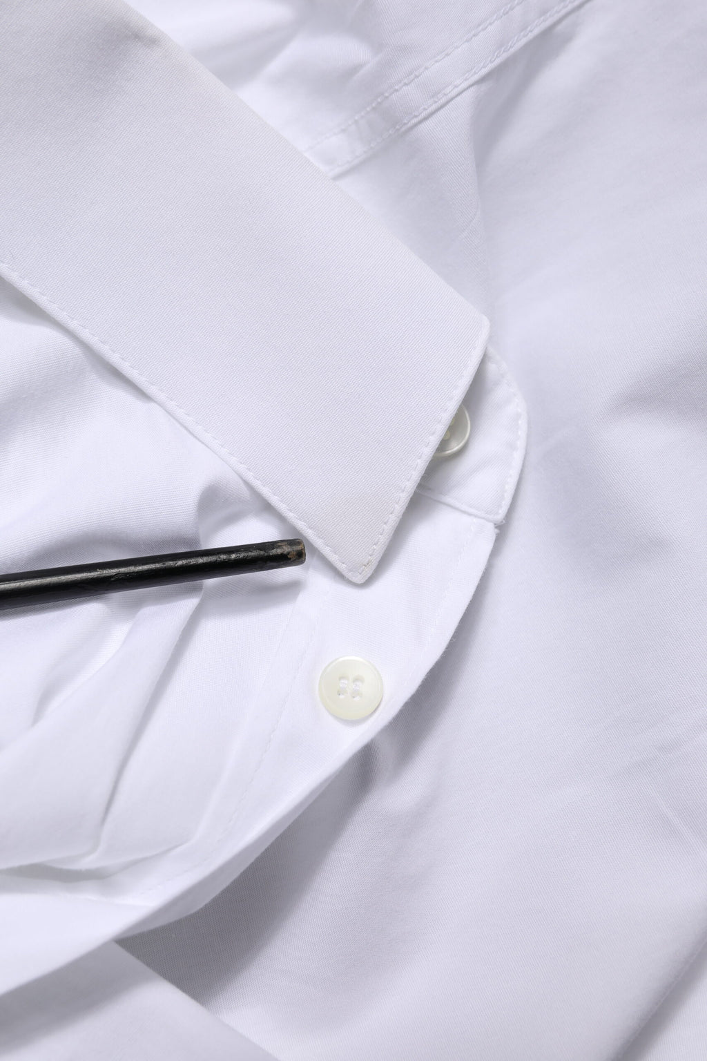 White Cotton GOLD Formal Men Dress Shirt