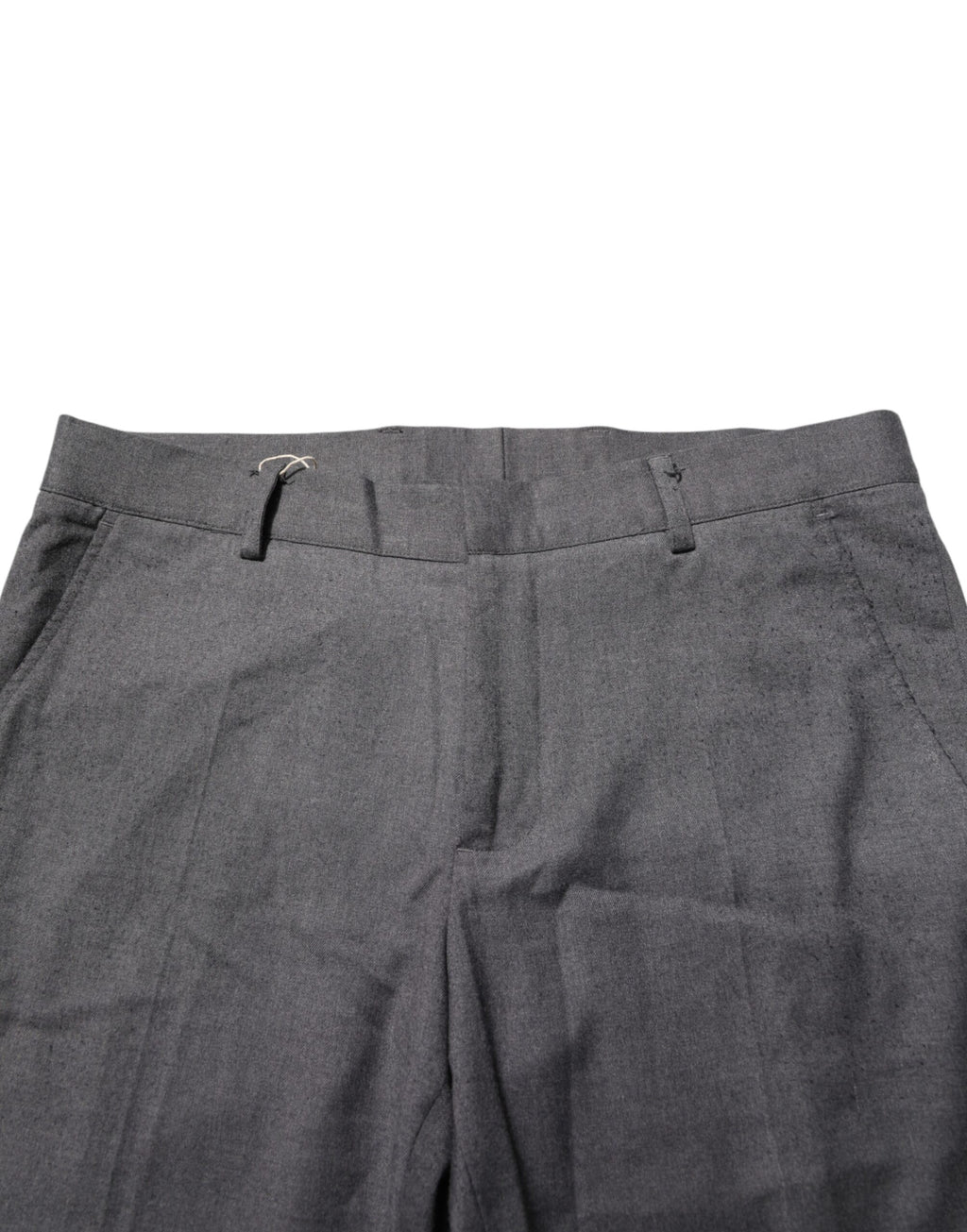 Gray Polyester Formal Dress Trouser Pants