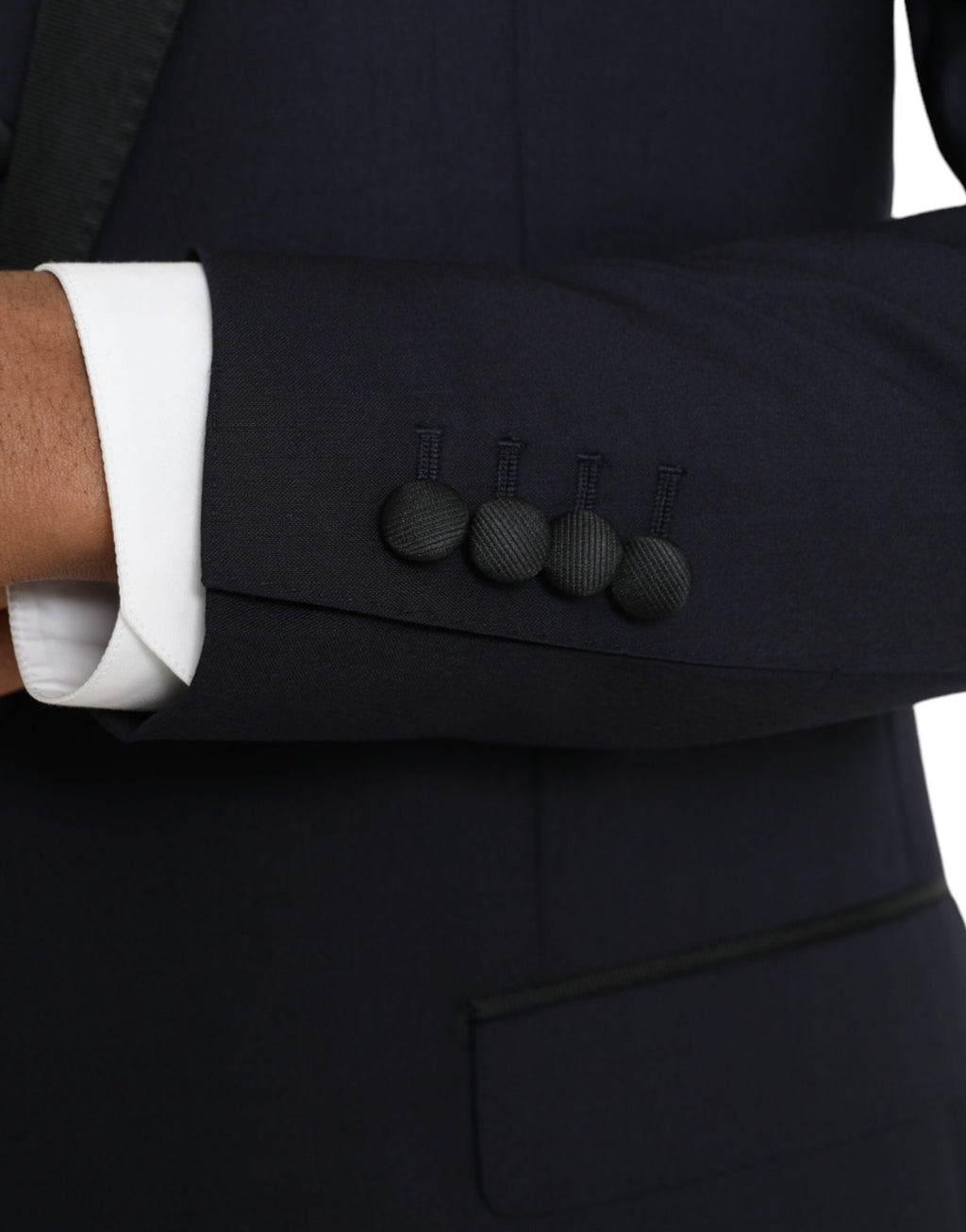 Blue Wool MARTINI 1 Button Men 3 Piece Suit