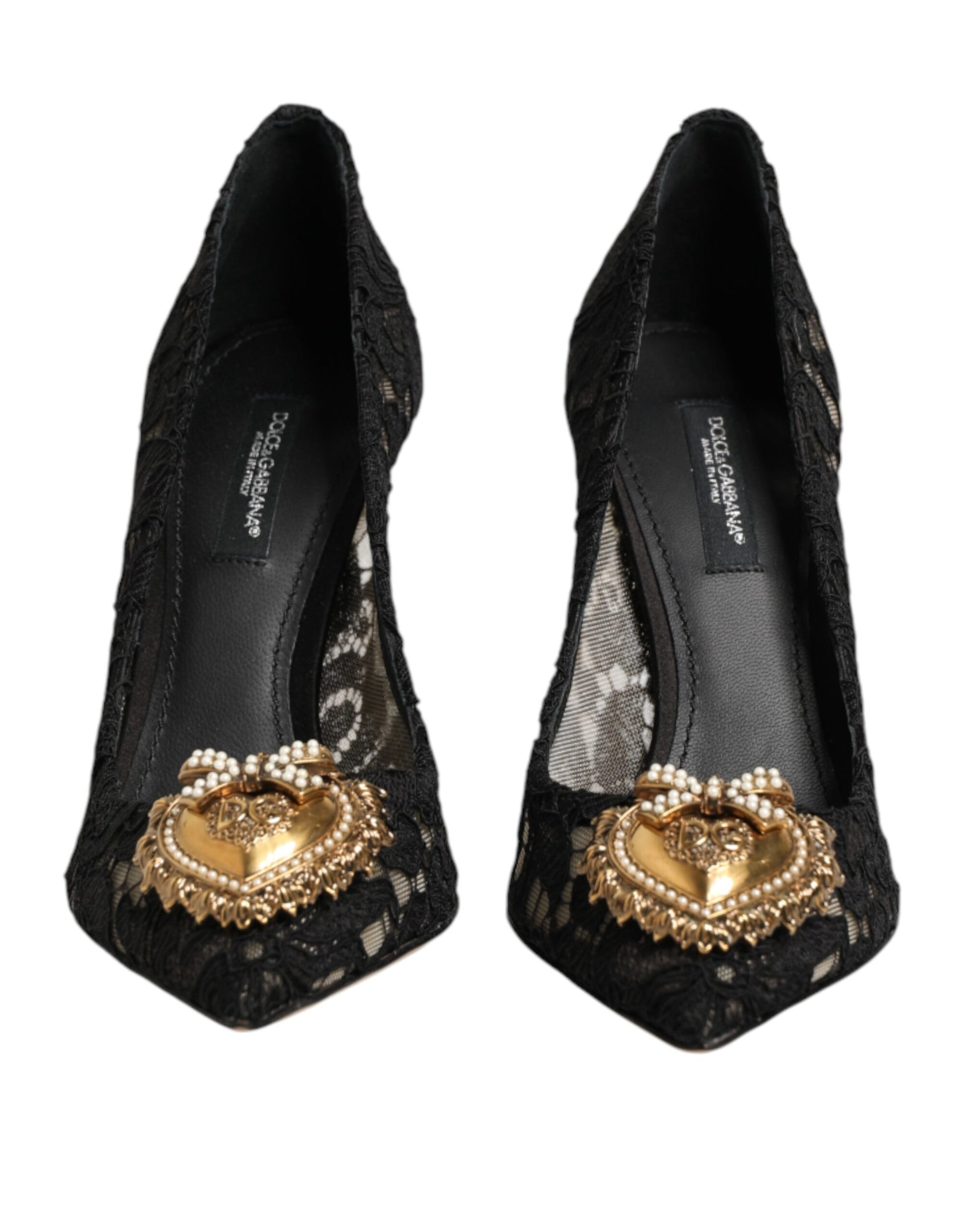 Black Taormina Lace DEVOTION Pumps Shoes