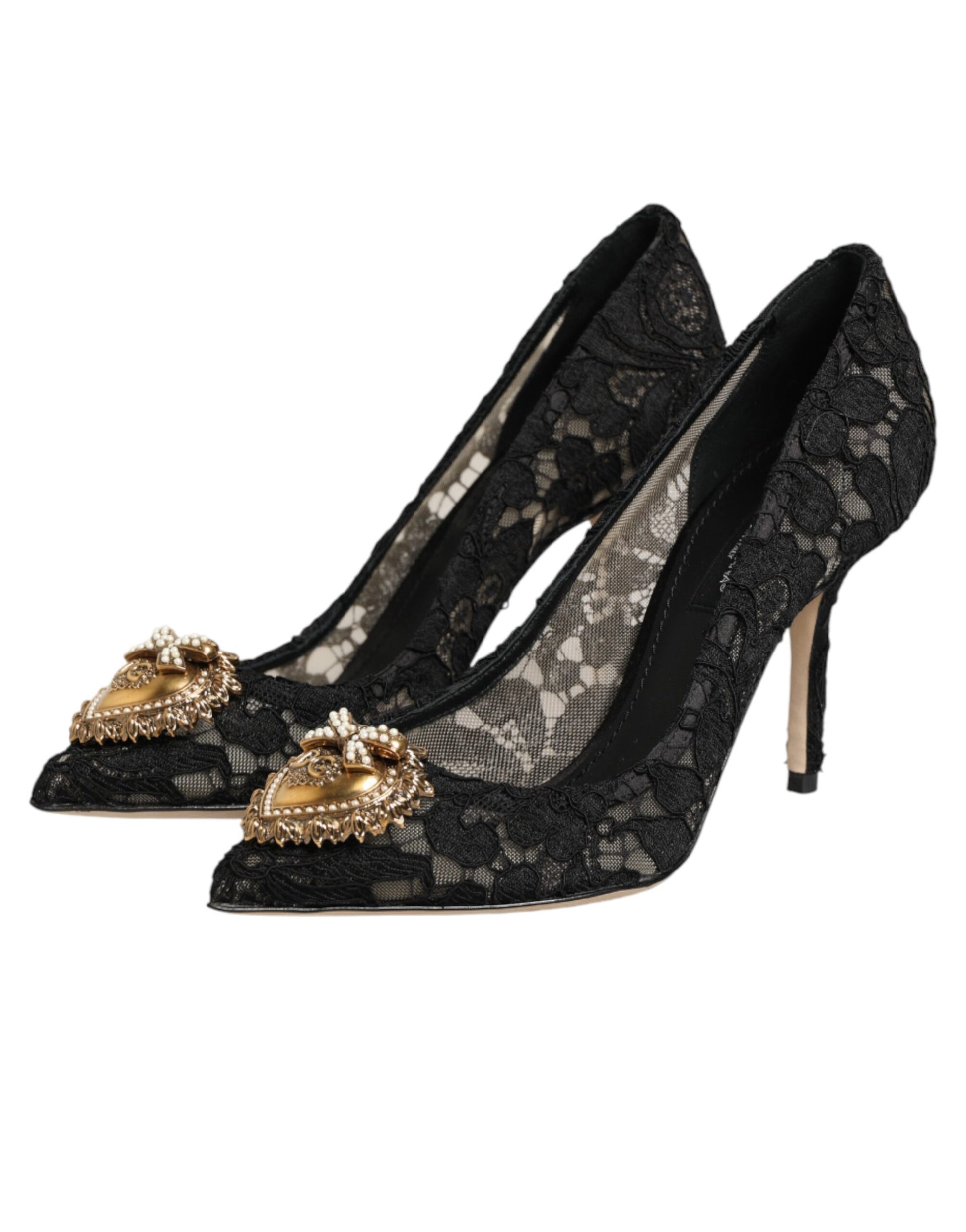Black Taormina Lace DEVOTION Pumps Shoes