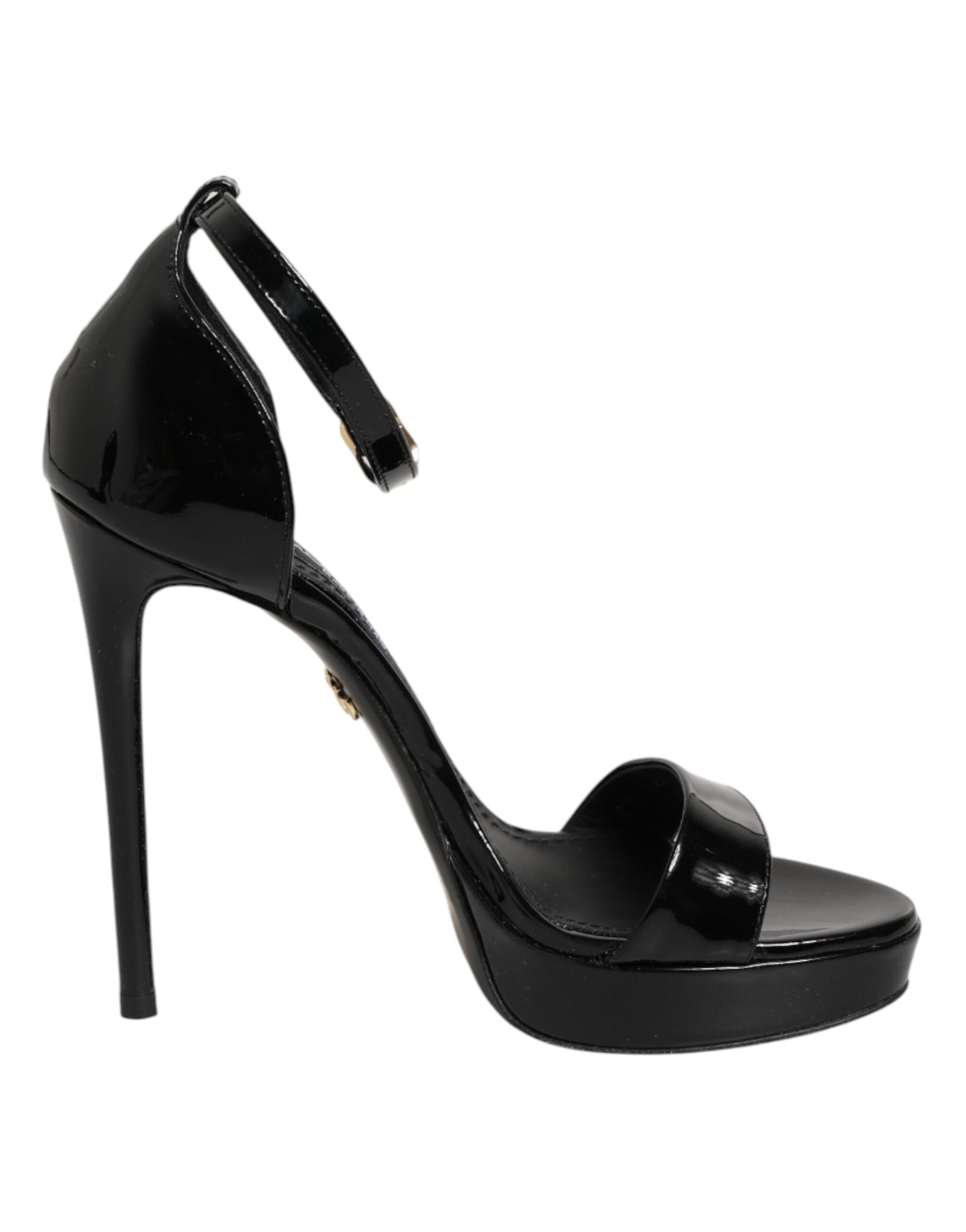 Black Leather Platform Keira Sandals Shoes