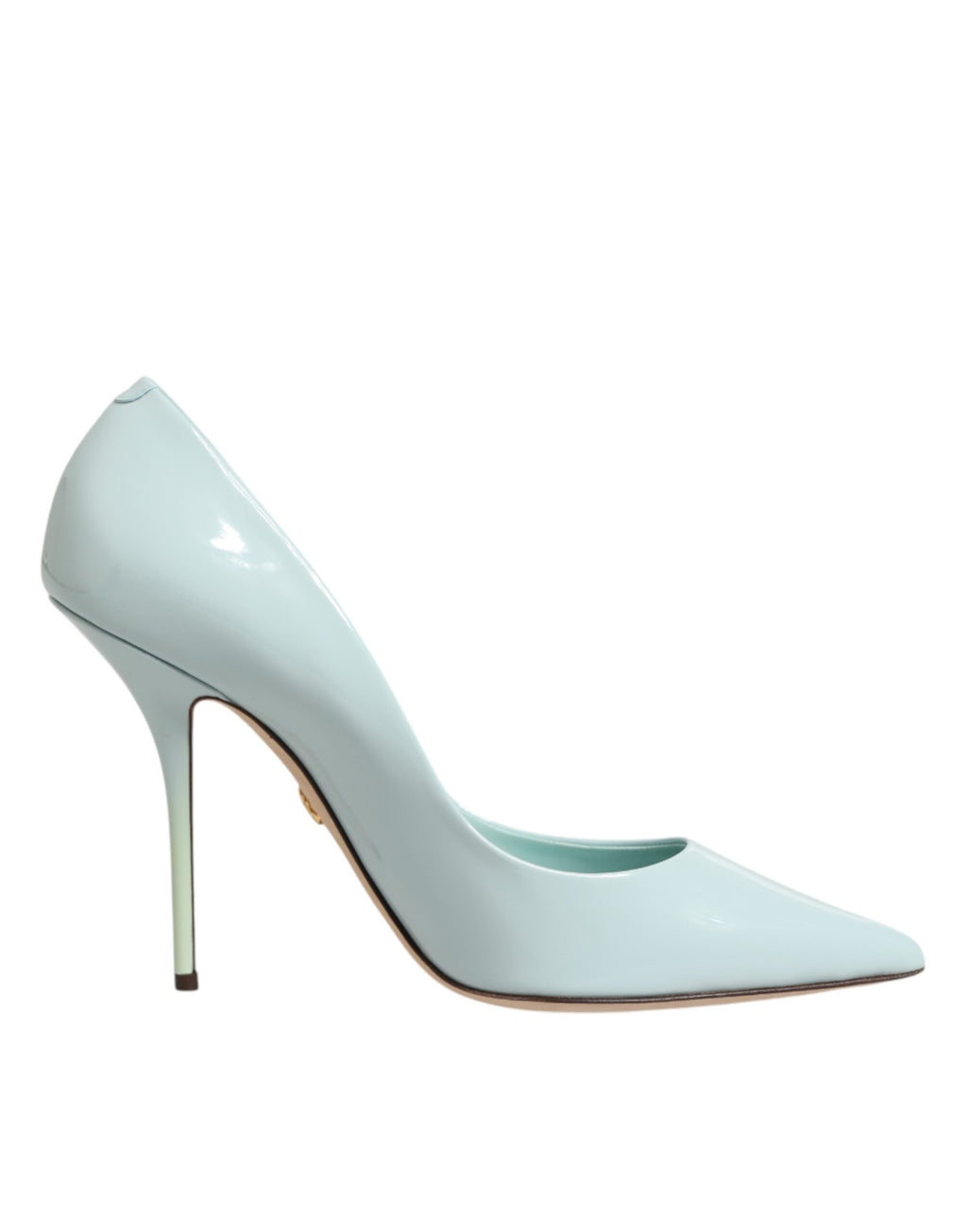 Mint Green Leather Stiletto Heels Pumps Shoes
