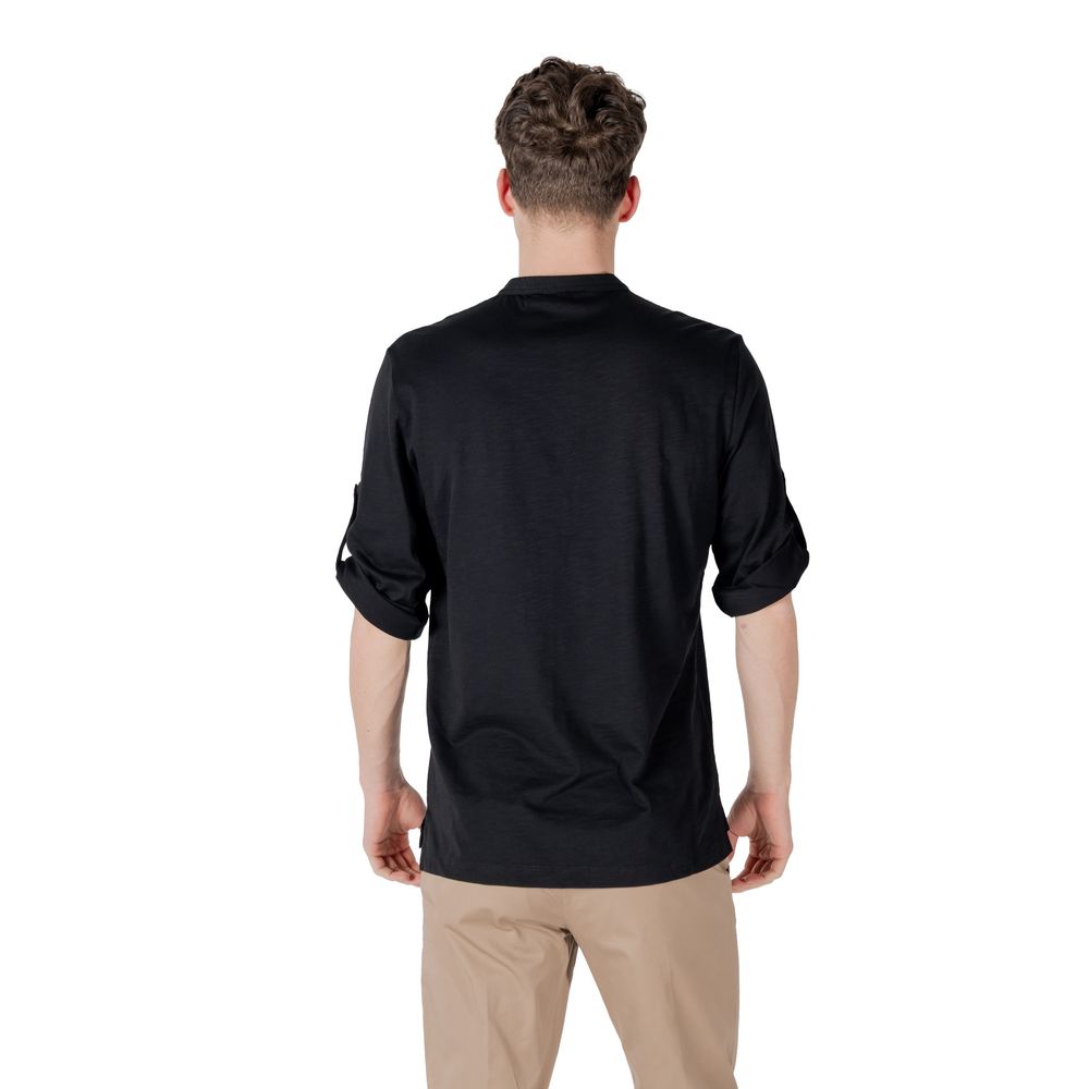 Black Cotton T-Shirt