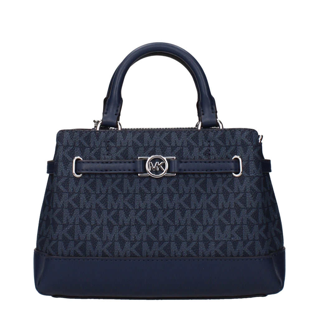 Blue Fabric Handbag