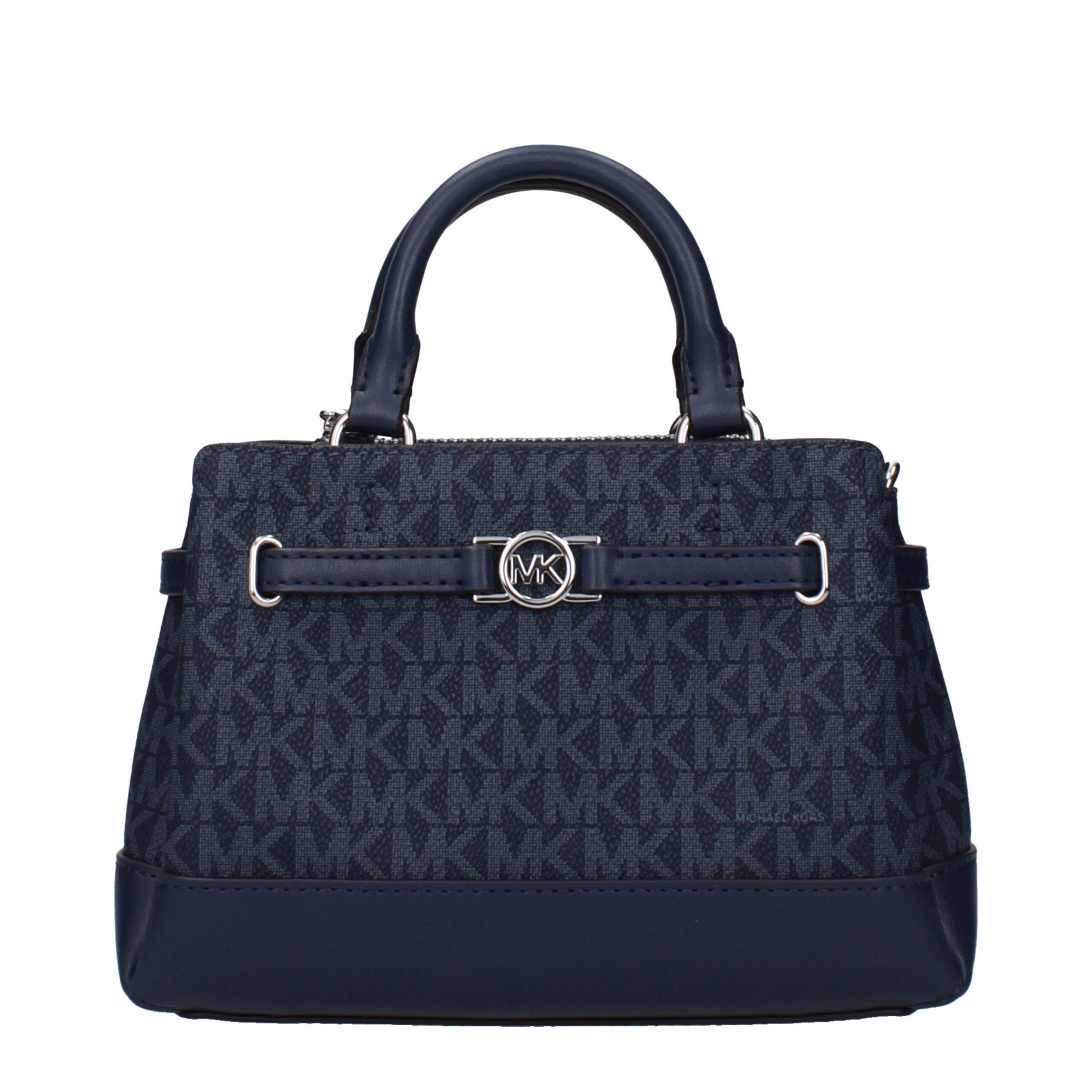 Blue Fabric Handbag