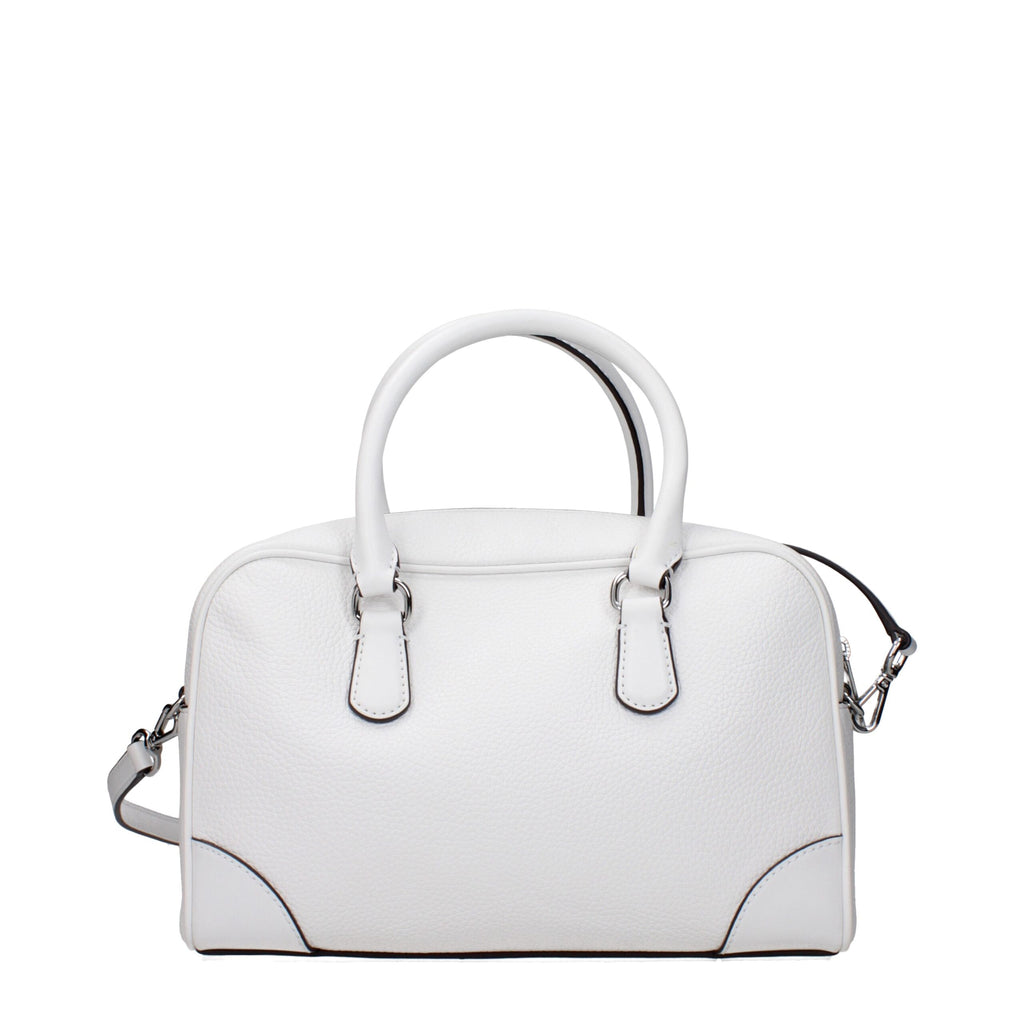 White Leather Handbag