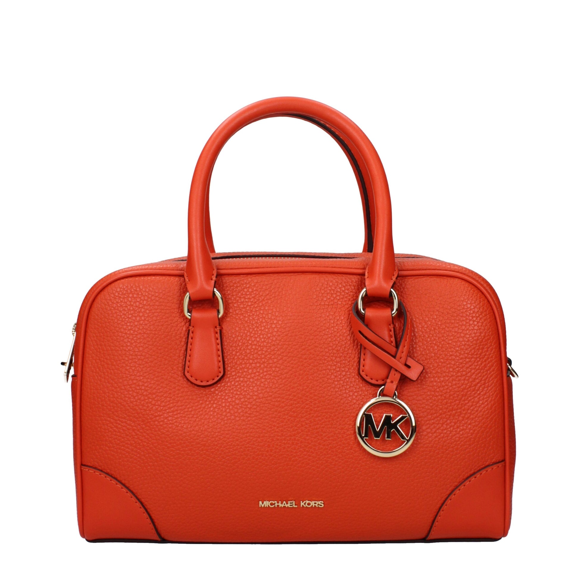 Orange Leather Handbag