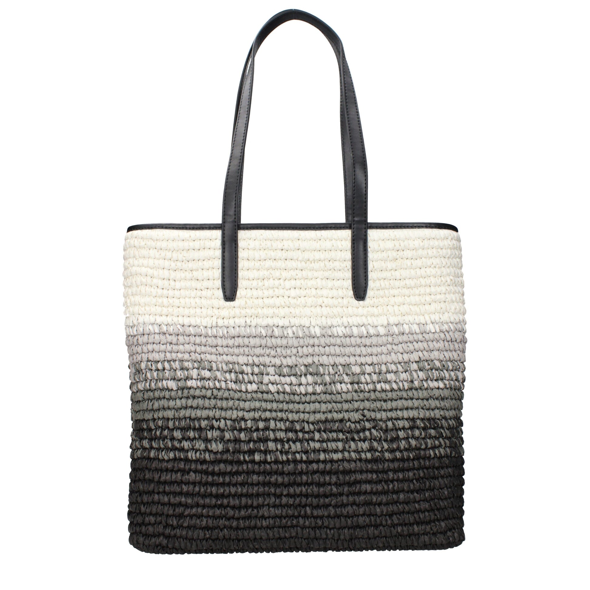 Black Raffia Shoulder Bag