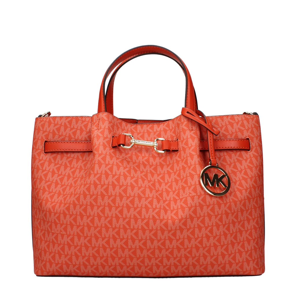 Orange Fabric Handbag