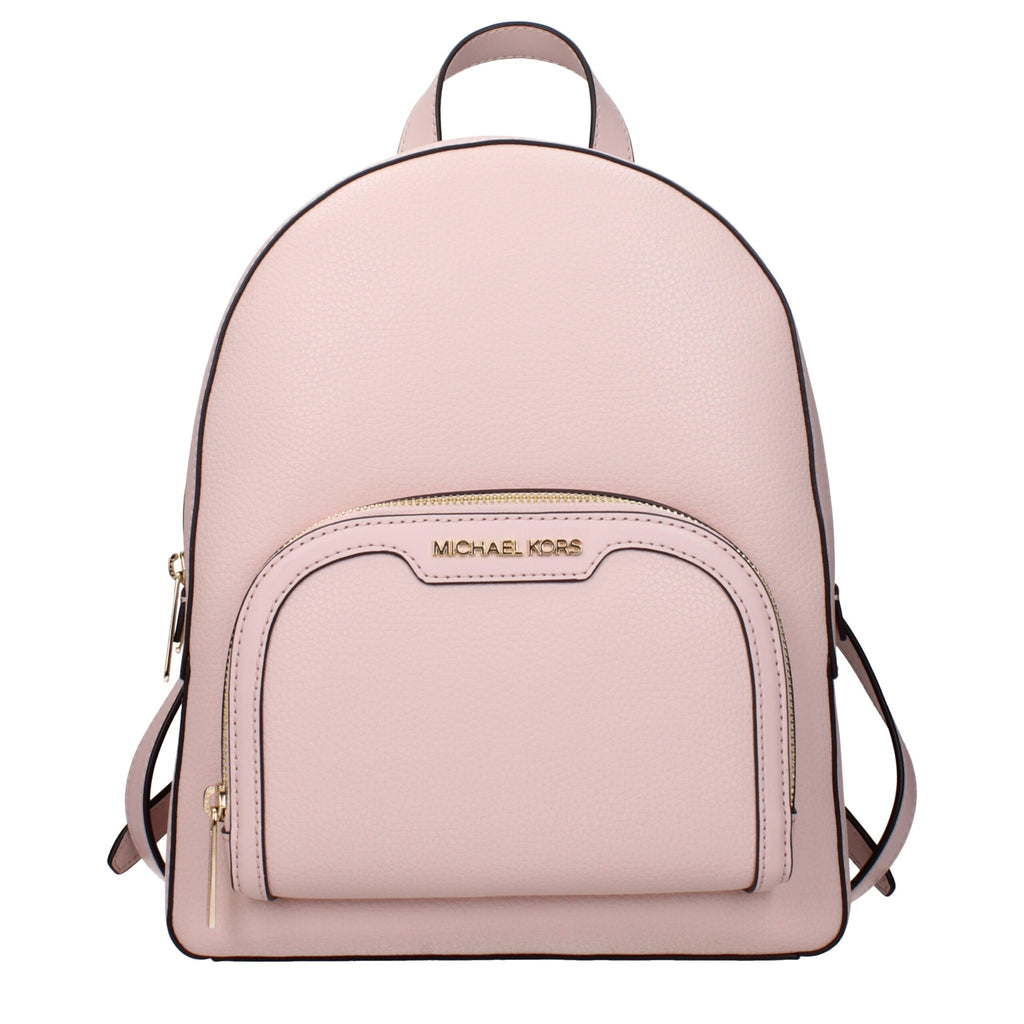 Pink Leather Backpack