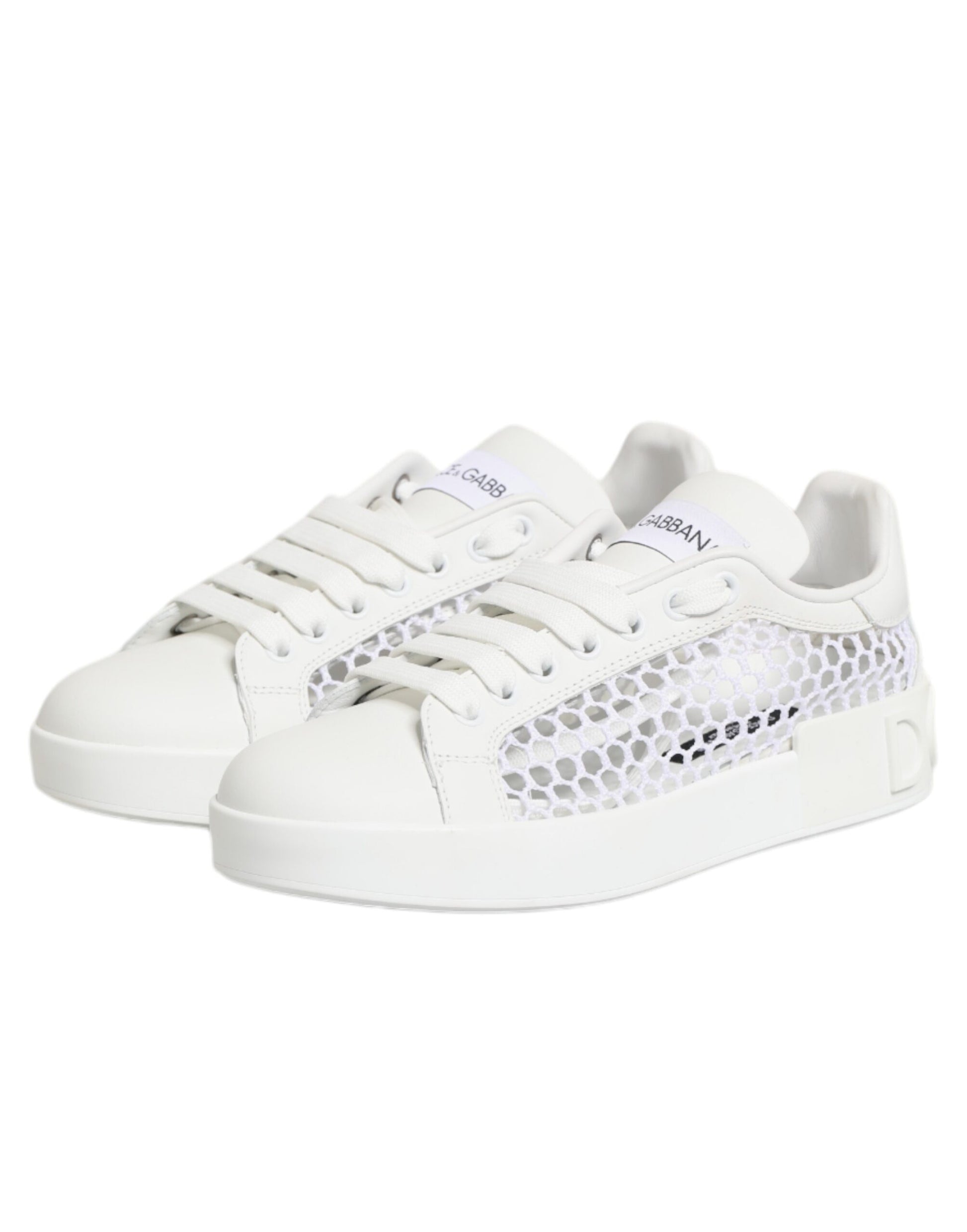 White Mesh Inserts Low Top Sneakers Shoes