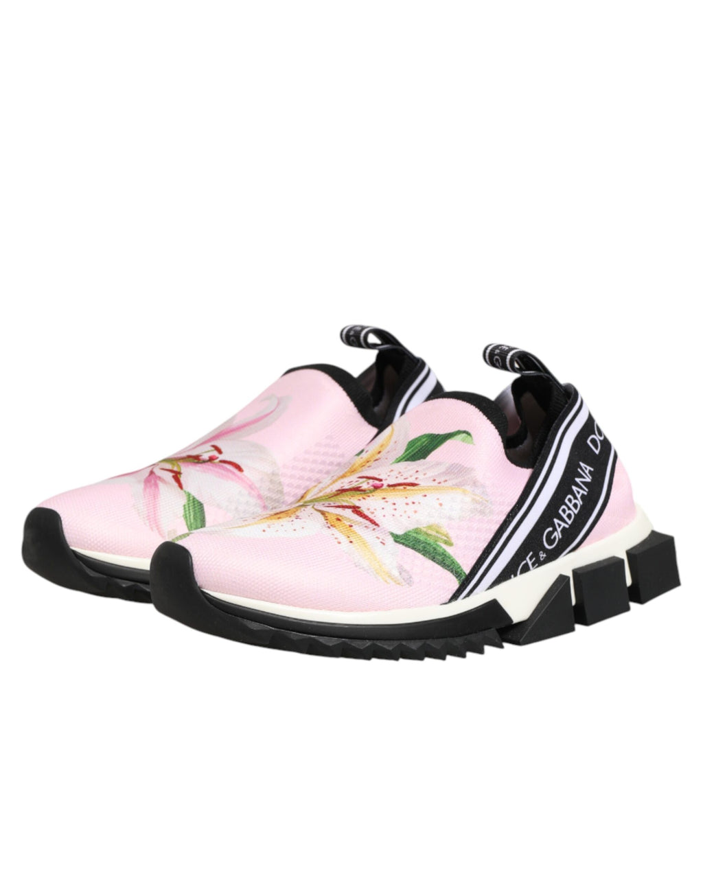 Pink Floral Sorrento Low Top Sneakers Shoes