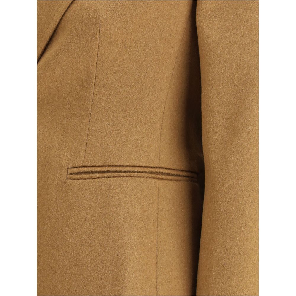 Brown Camel Hair  Jackets And Coat
